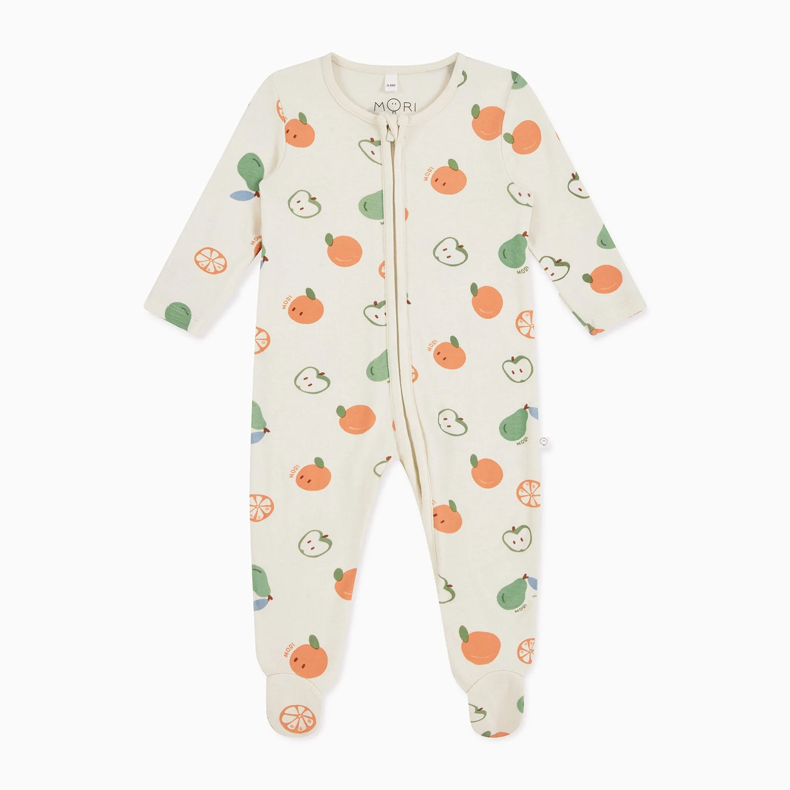 Fruit Print Clever Zip Sleepsuit - Image 5