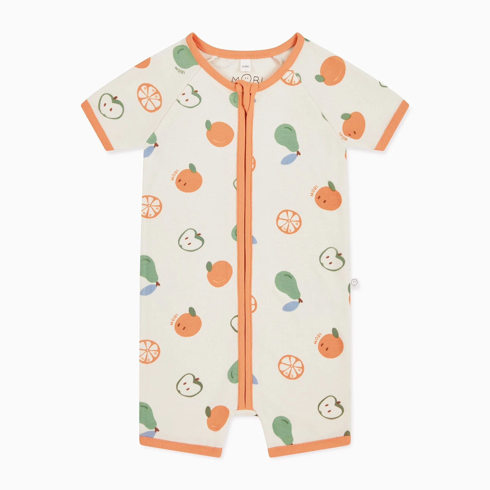 Fruit Print Zip Summer Sleepsuit