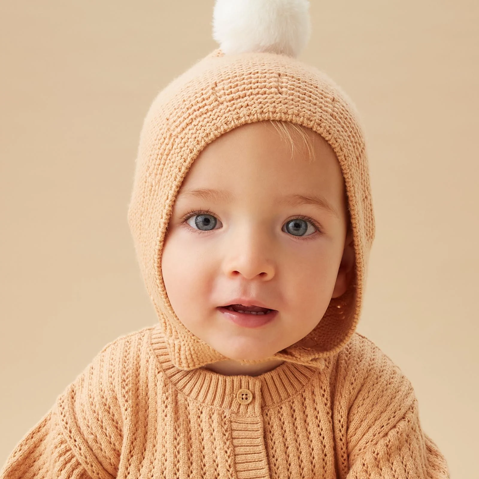 Garter Stitch Knitted Bonnet