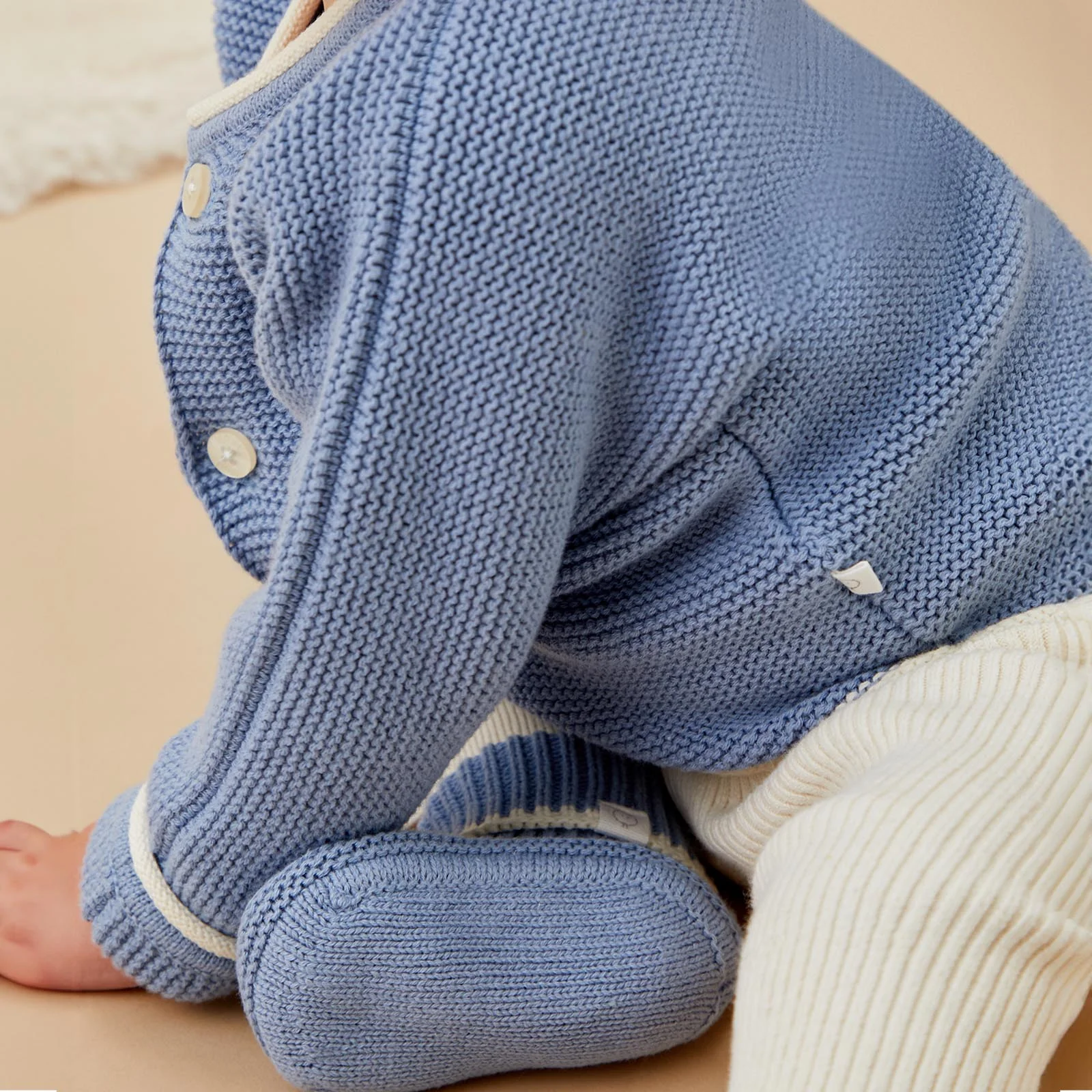 Garter Stitch Knitted Cardigan - Image 4
