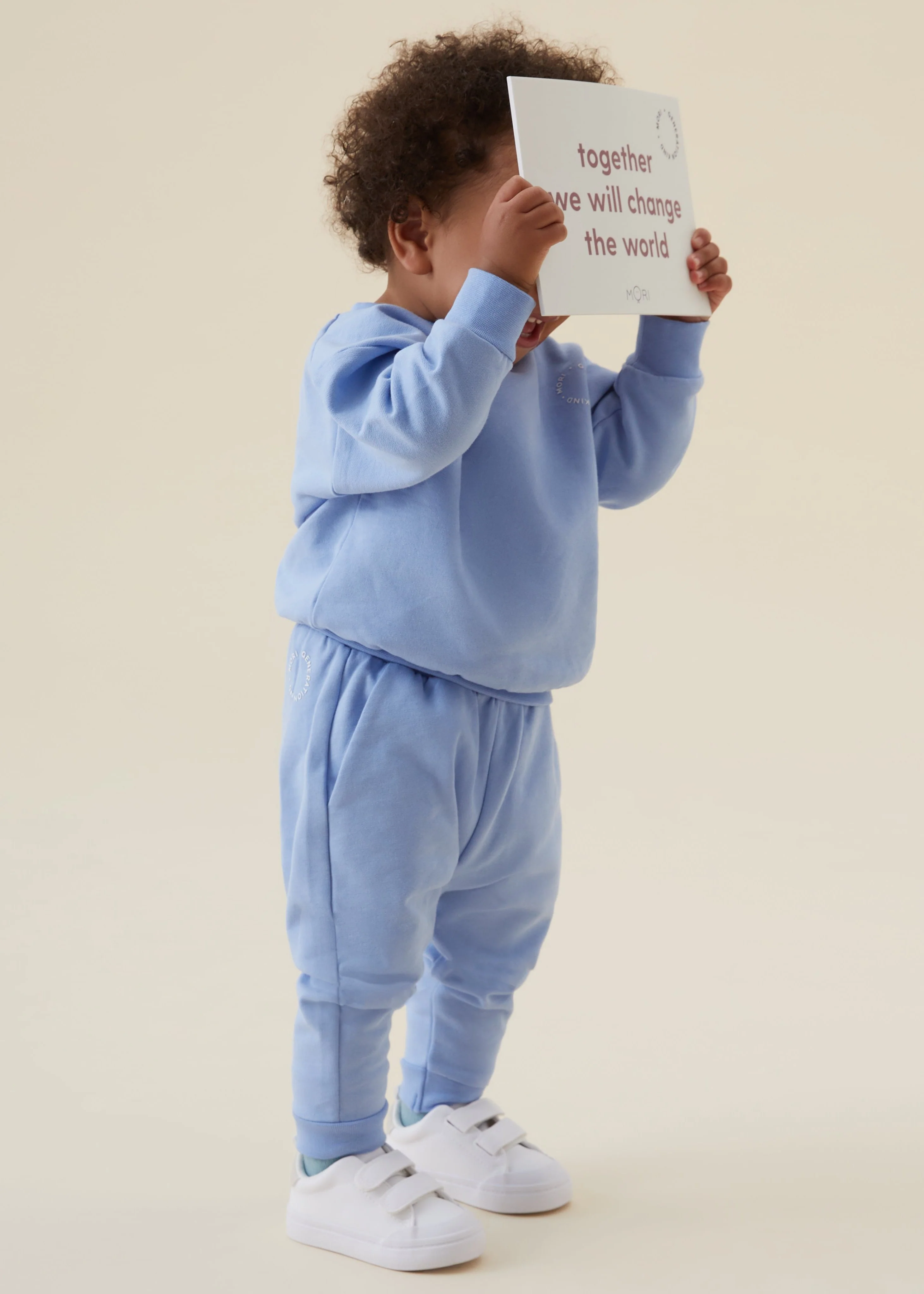 Generation Kind Oversized Sweatshirt & Joggers Outfit - Blue - Image 3