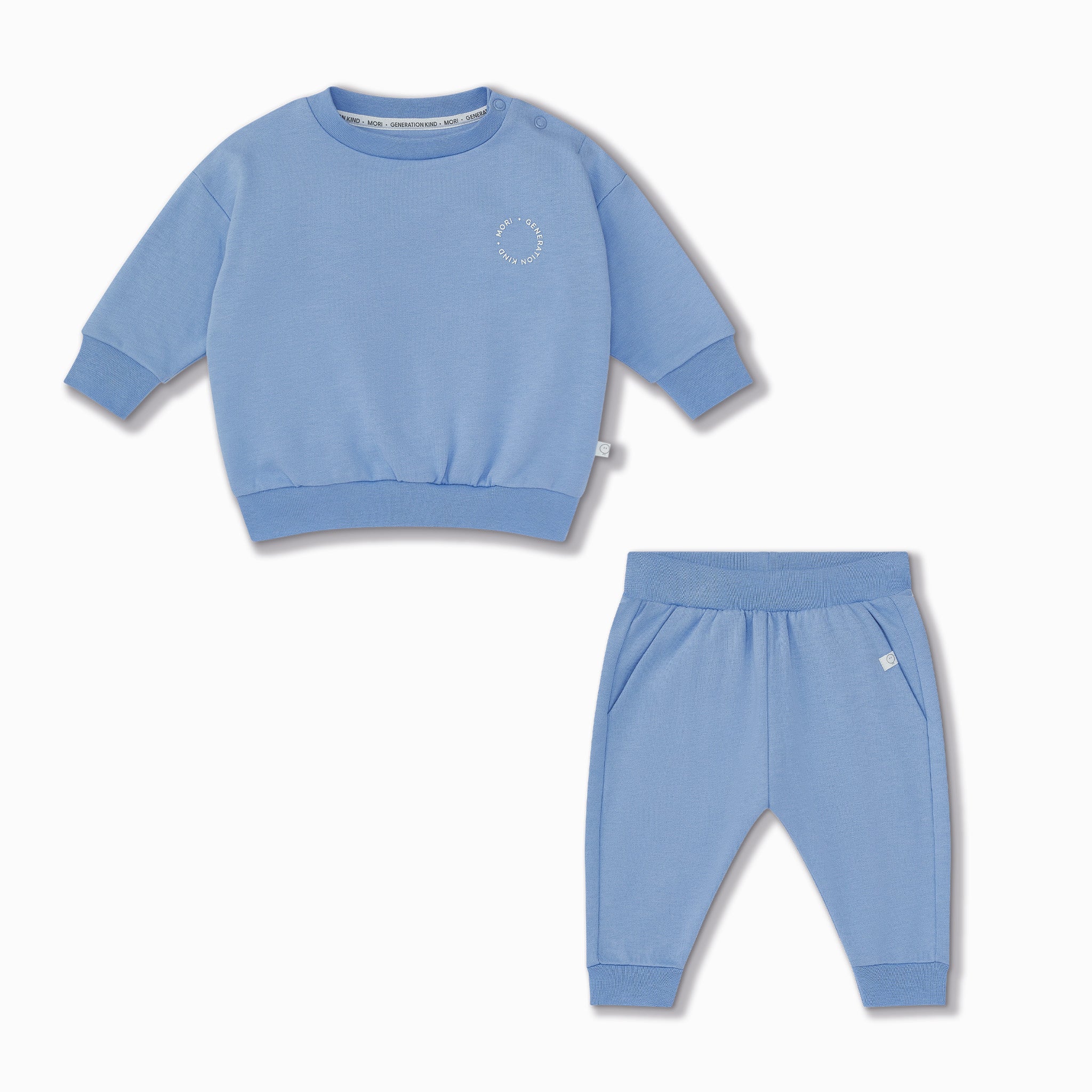 Generation Kind Oversized Sweatshirt & Joggers Outfit - Blue - Image 4