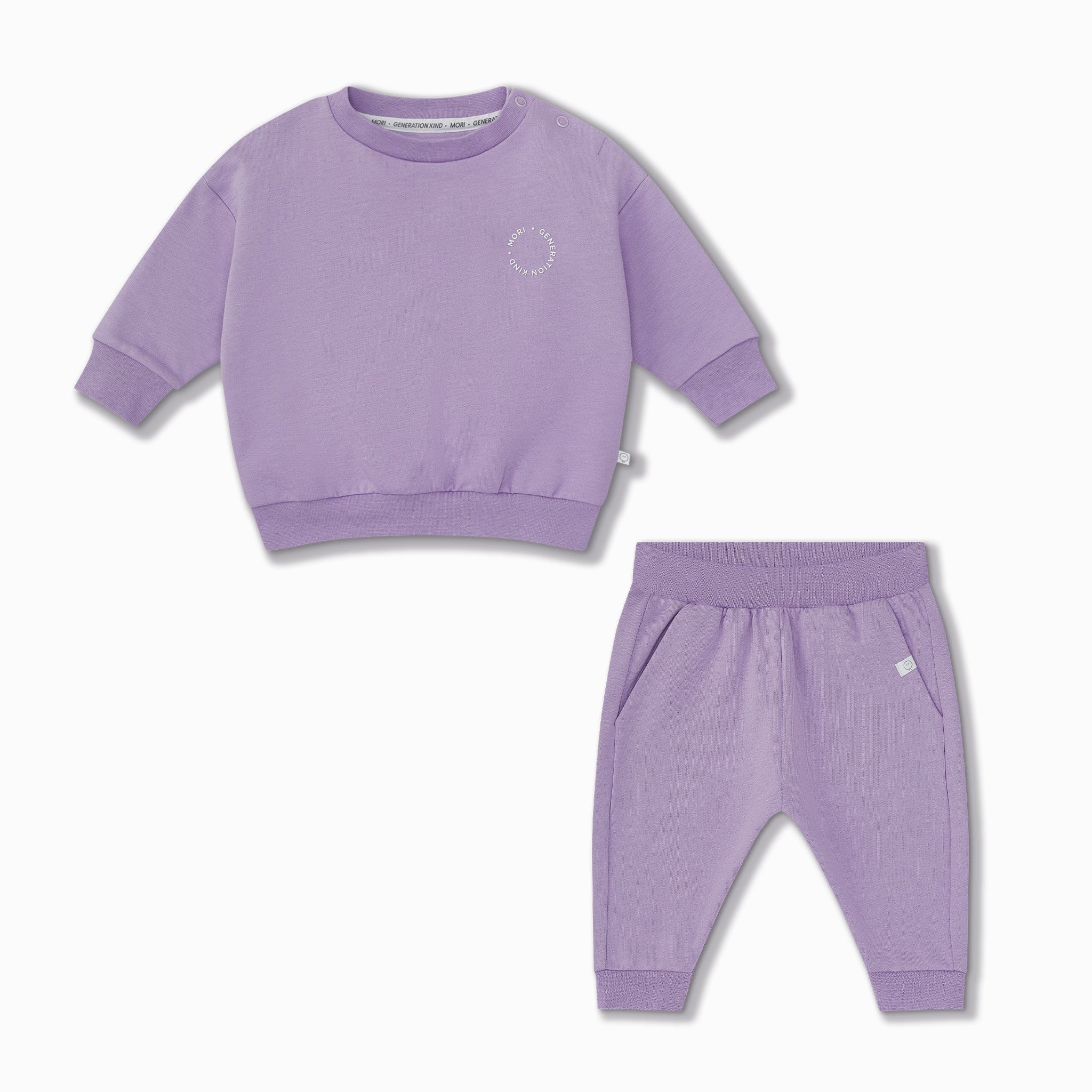 Generation Kind Oversized Sweatshirt & Joggers Outfit - Lilac - Image 4