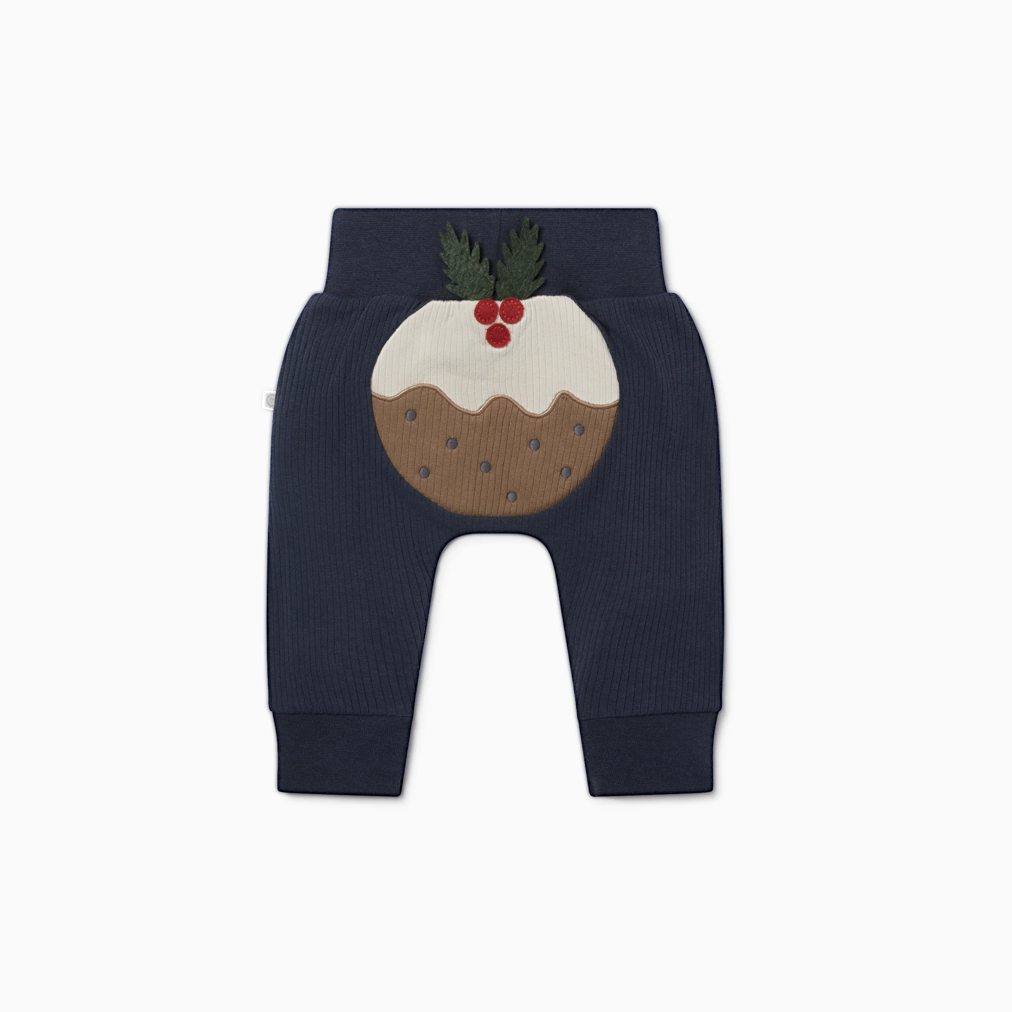 Gingerbread Bodysuit & Christmas Pudding Joggers Outfit - Image 3