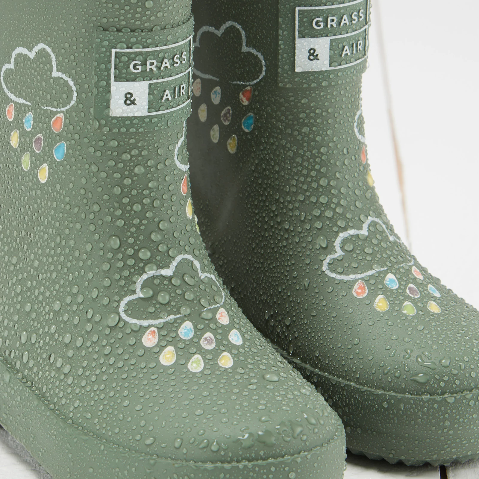 Grass & Air Colour-Revealing Wellies with Teddy Fleece Lining - Image 10