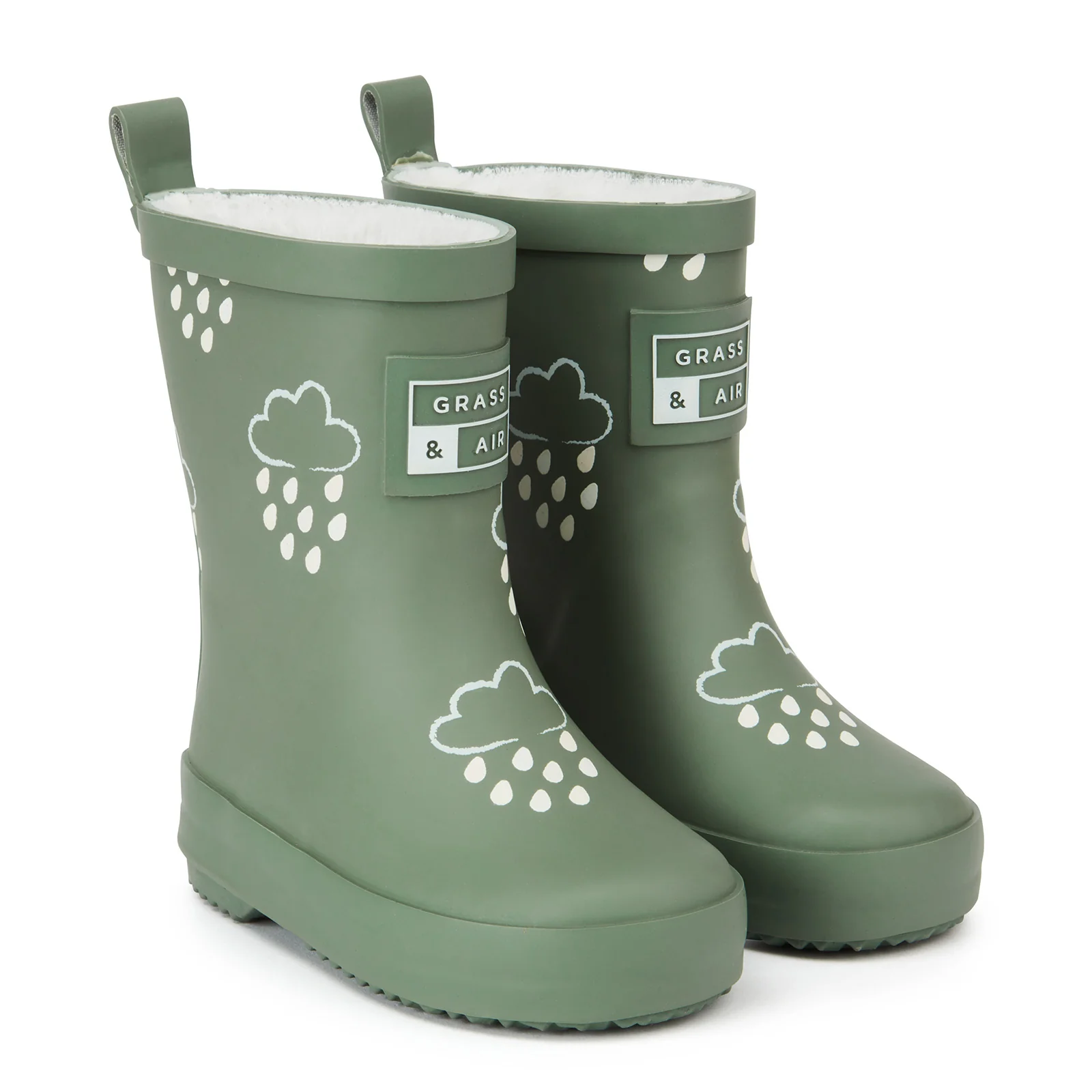 Grass & Air Colour-Revealing Wellies with Teddy Fleece Lining - Image 7