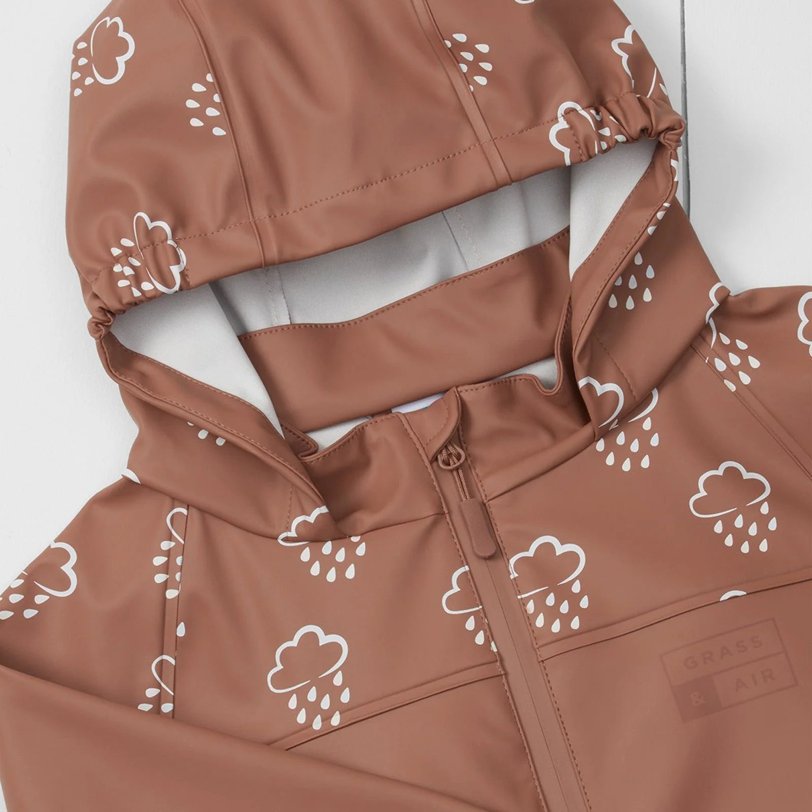 Grass and Air Colour Changing Rain Jacket - Rose - Image 2