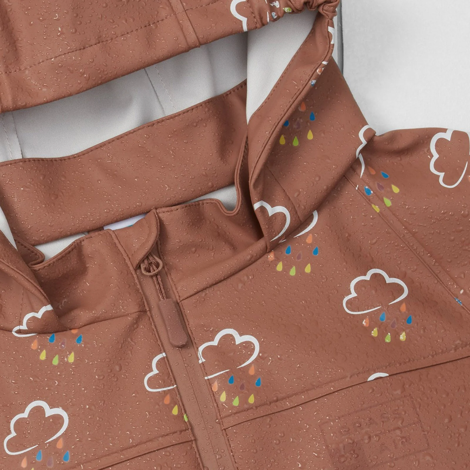 Grass and Air Colour Changing Rain Jacket - Rose - Image 3