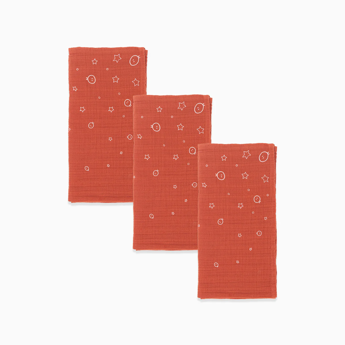 Green and Red Pre-Washed Regular Muslins 3-Pack - Image 3