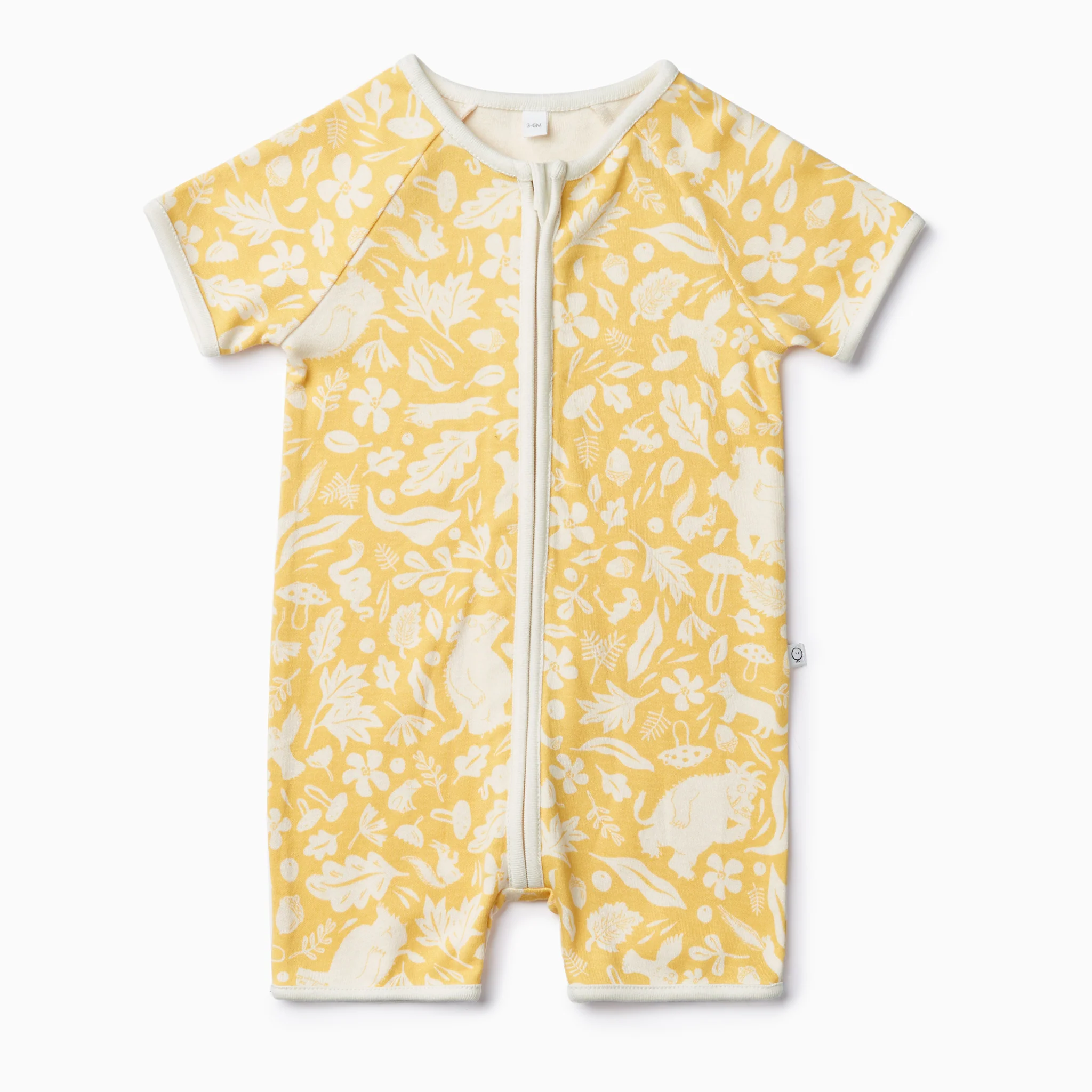 Gruffalo Buttercup Yellow Zip Summer Sleepsuit - Image 2