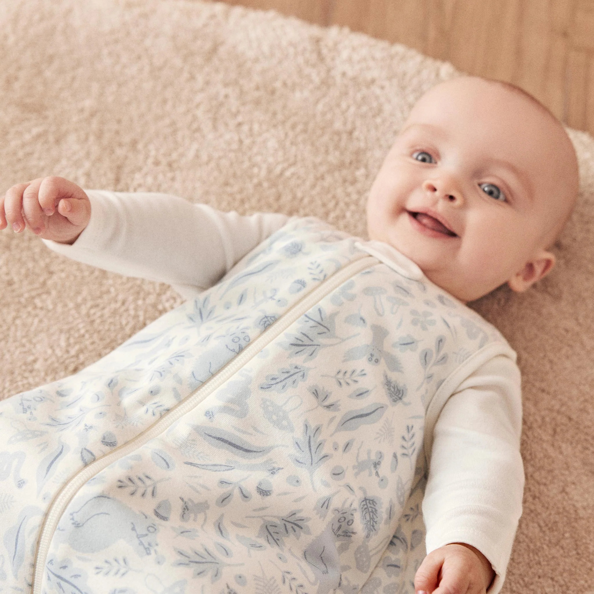 Gruffalo Dragonfly Blue Front Opening Sleeping Bag 1.5 TOG - Image 5