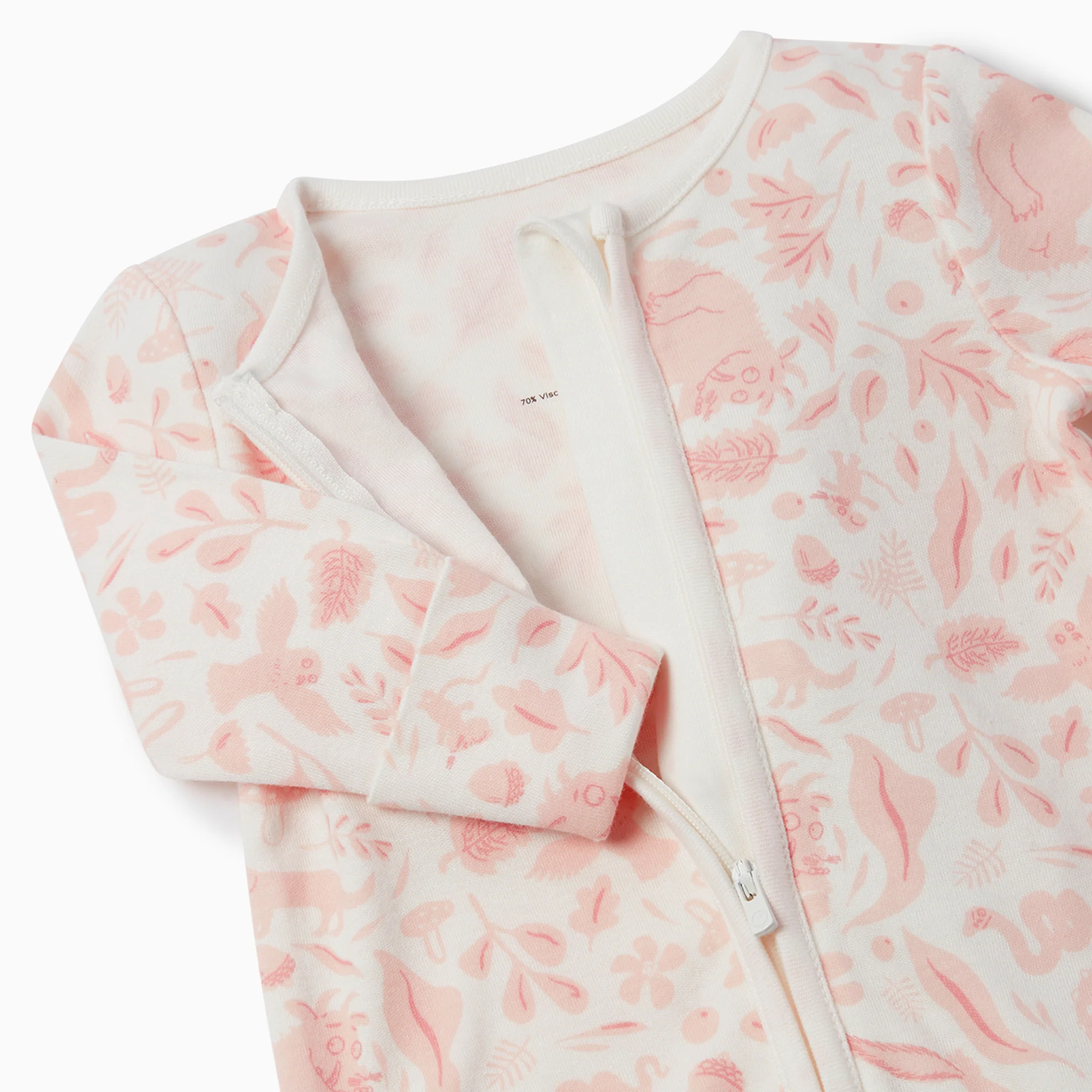 Gruffalo Foxglove Pink Zip-Up Sleepsuit - Image 4
