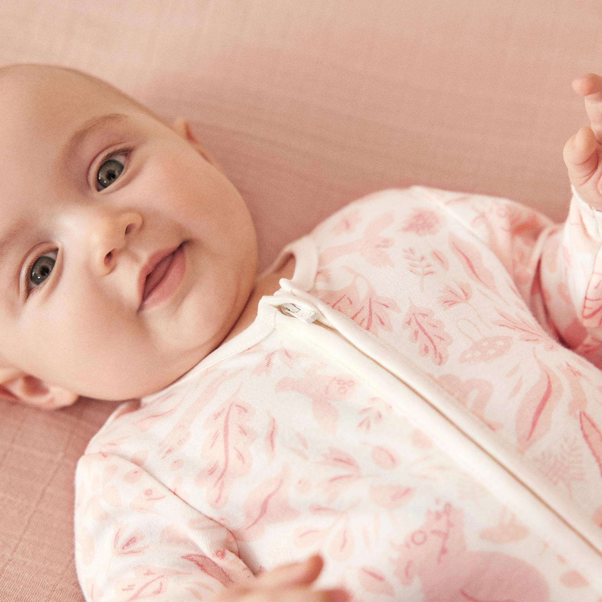Gruffalo Foxglove Pink Zip-Up Sleepsuit - Image 5