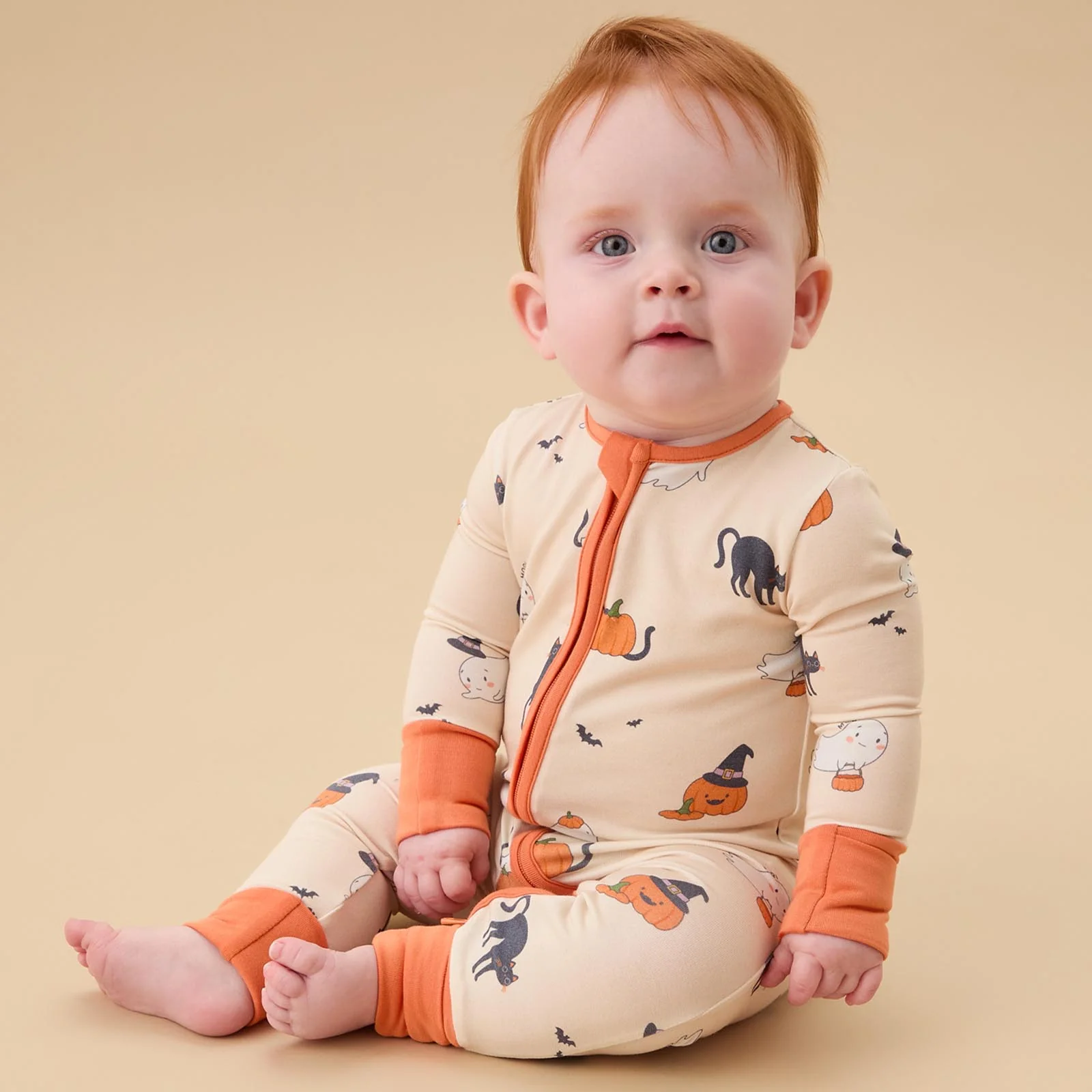 Halloween Hugs & Ribbed Clever Zip Sleepsuit 2 Pack - Image 2