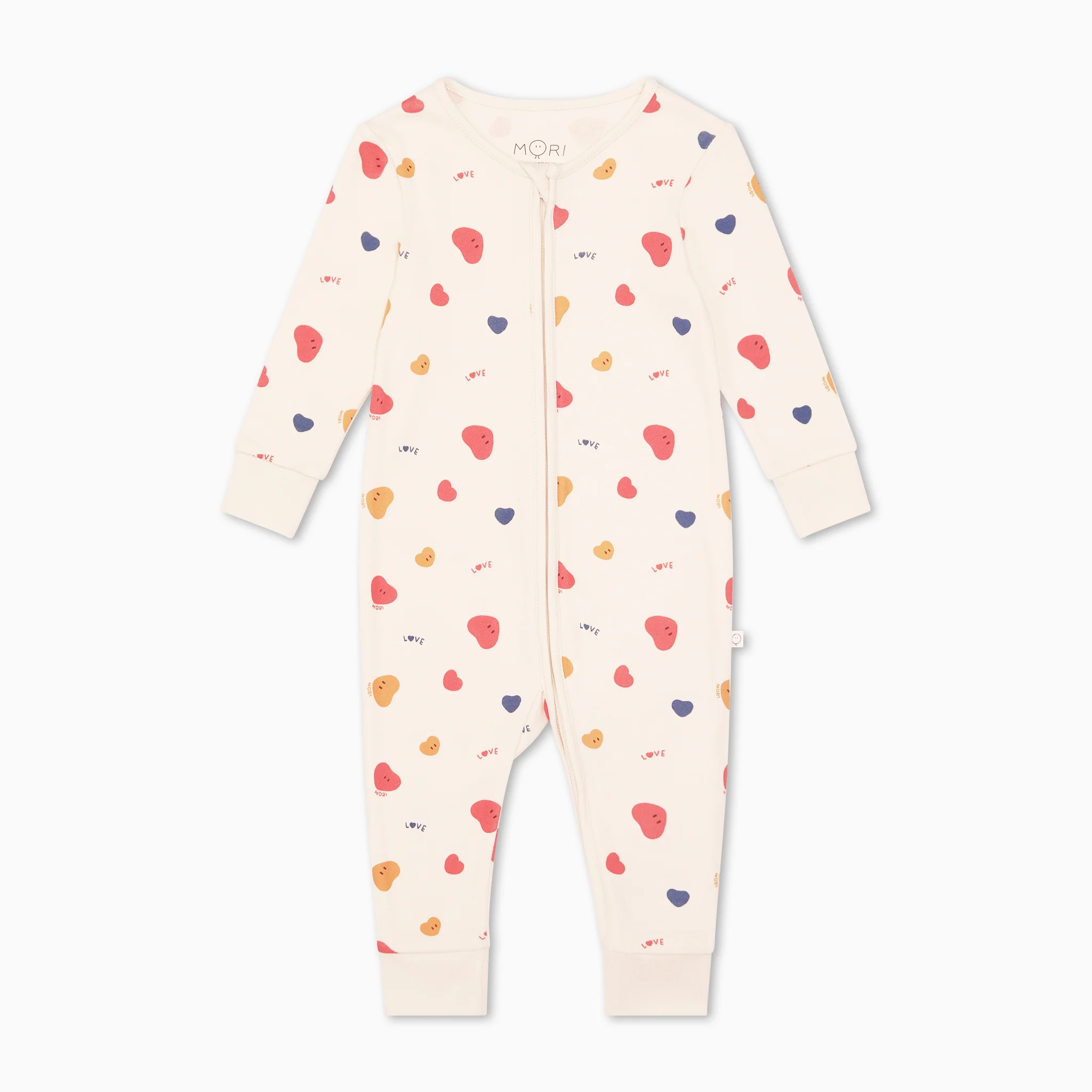 Heart Print Clever Zip Sleepsuit - Image 4