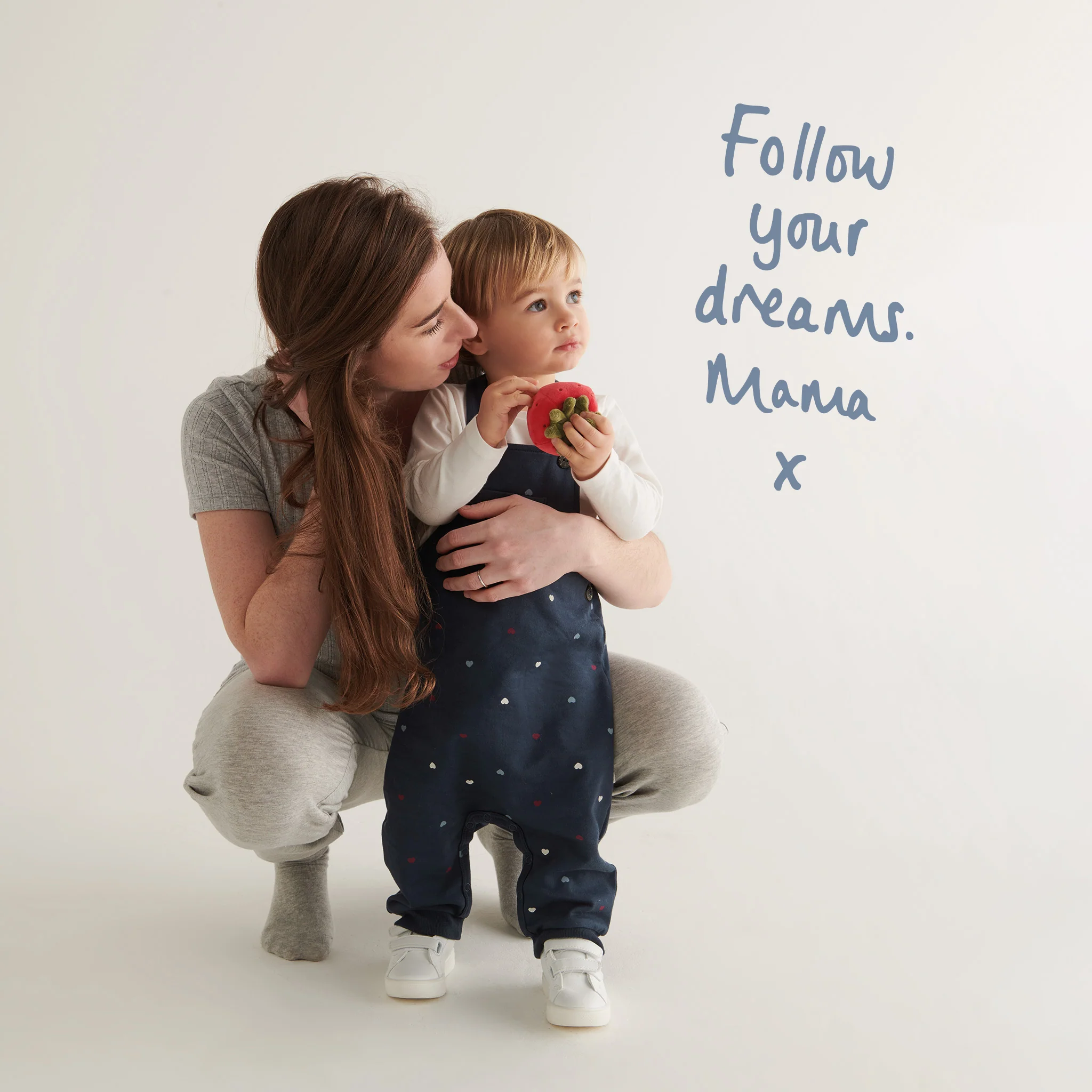Hearts Dungarees & Love Long Sleeve T-Shirt Outfit - Image 3