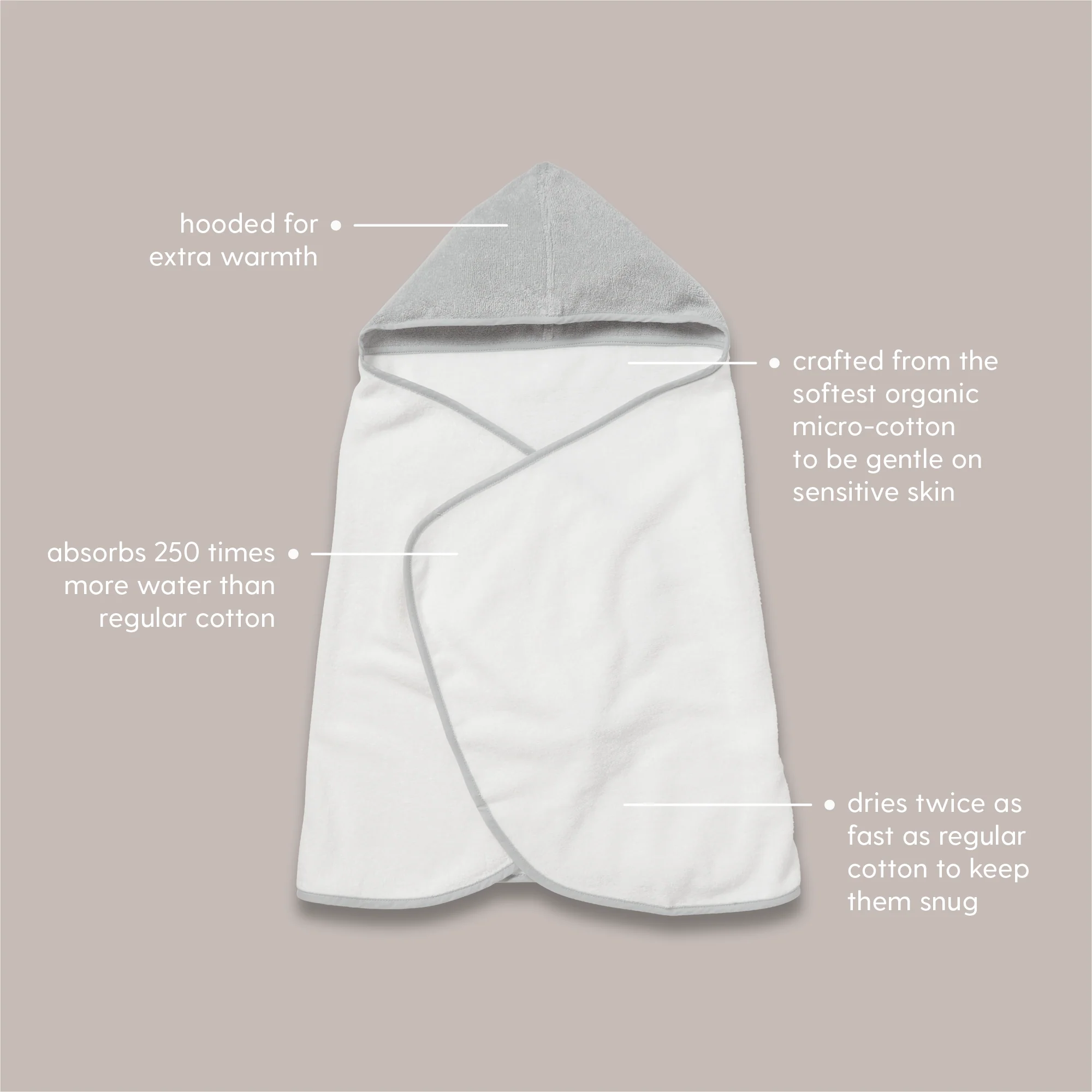Panda Baby & Kids Hooded Bath Towel - Image 7