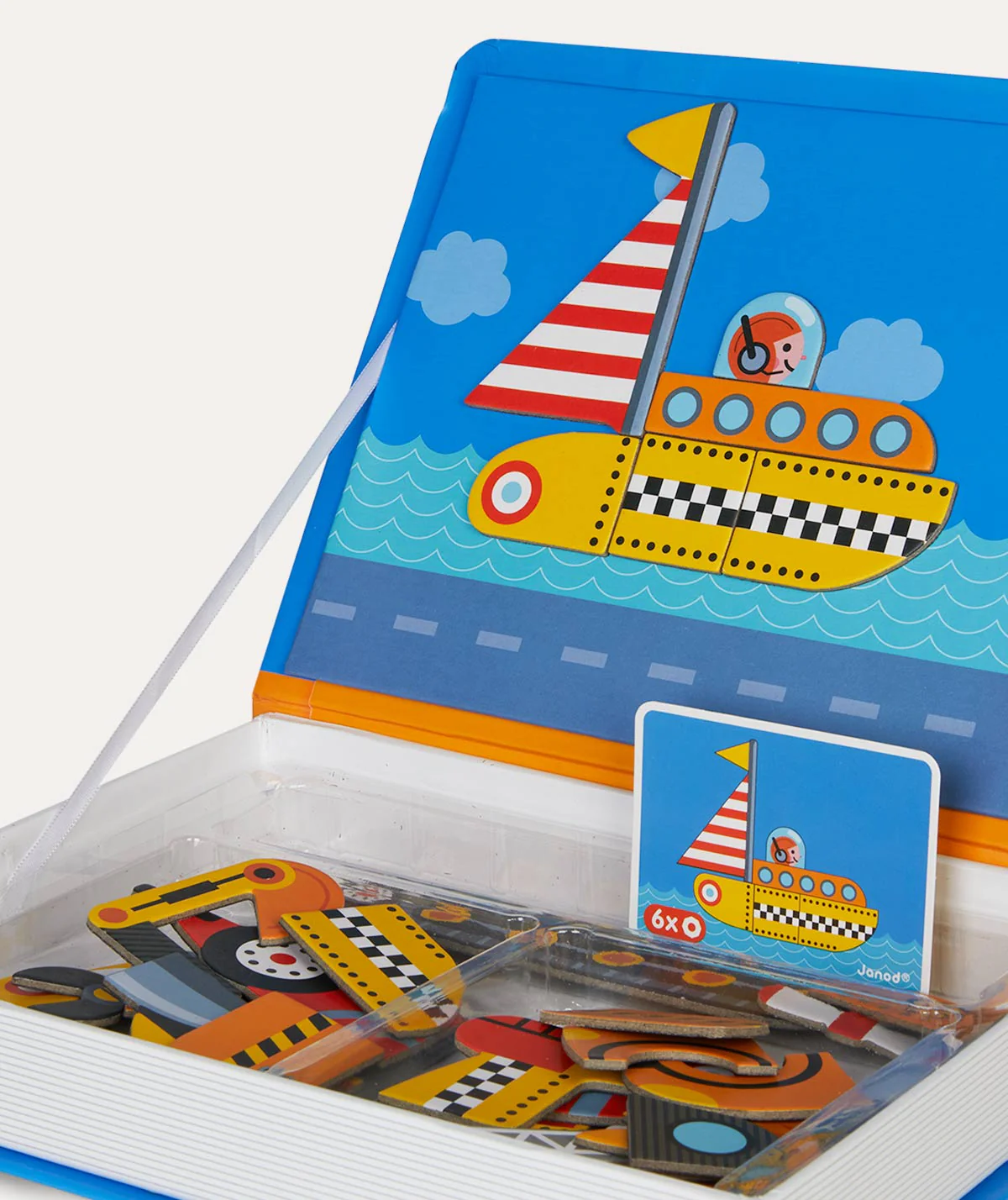 Janod Magnetibook Educational Toy - Racers - Image 3