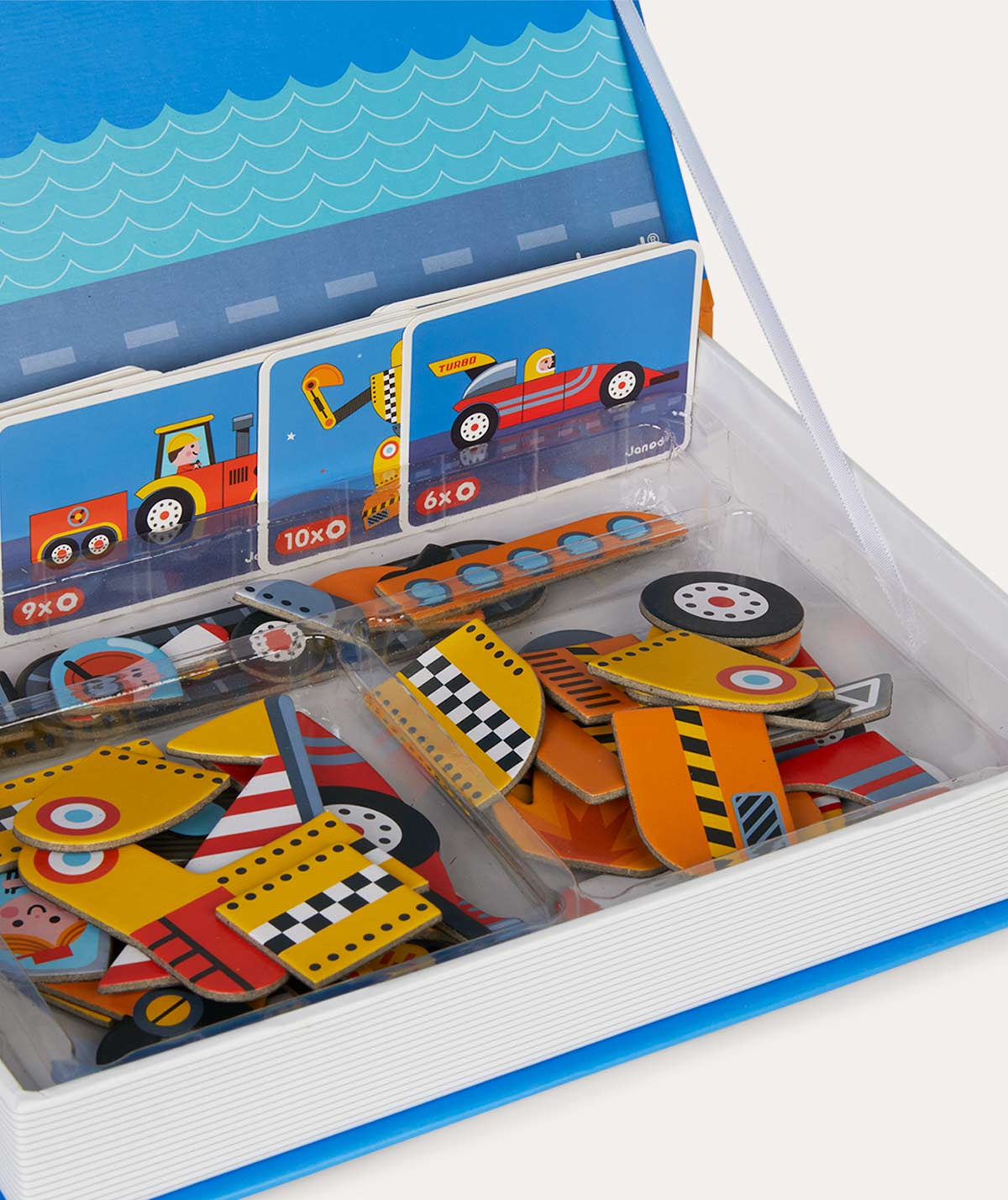 Janod Magnetibook Educational Toy - Racers - Image 4