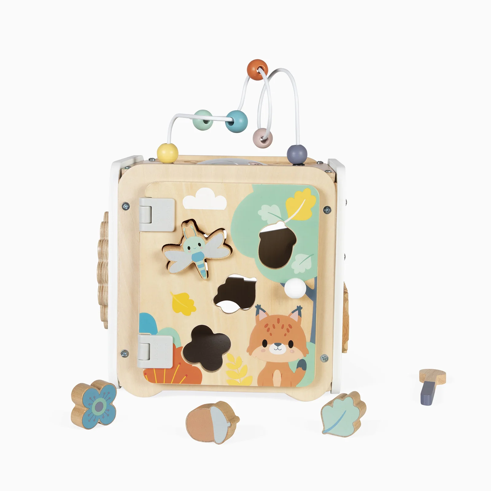 Janod Multi-Activity Cube - Pure - Image 6