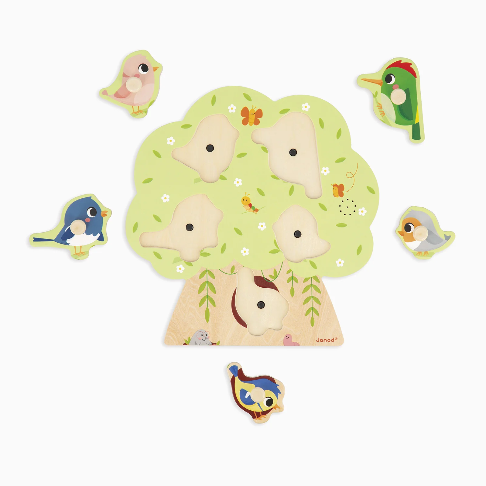 Janod Sound Puzzle - Bird - Image 2