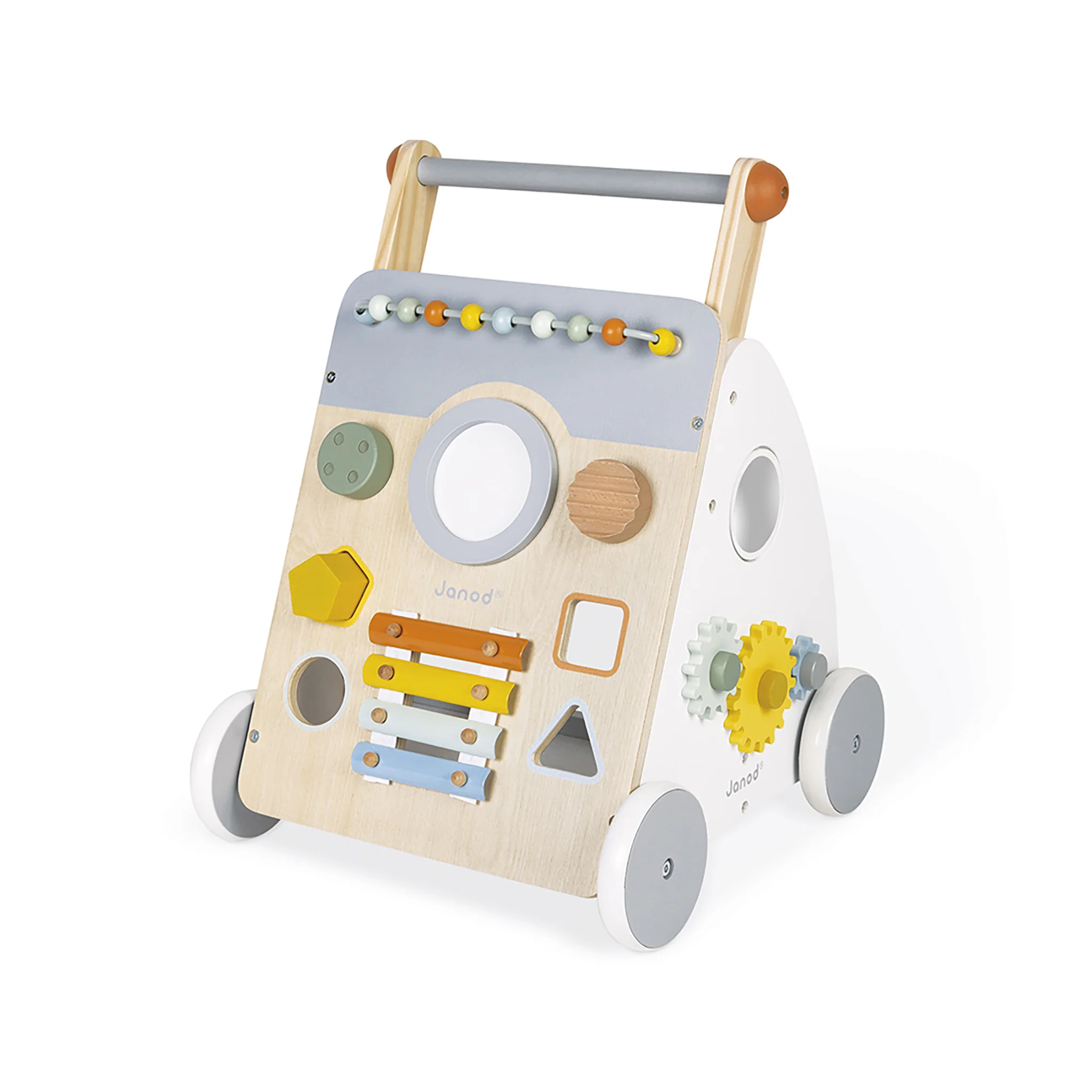 Janod Sweet Cocoon Multi-Activity Wooden Baby Walker - Image 4