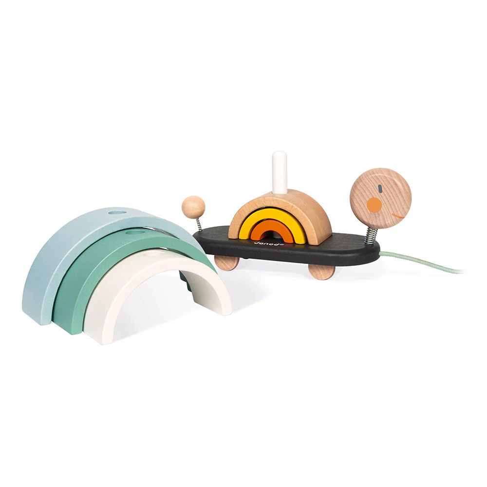 Janod Sweet Cocoon Rainbow Turtle - Image 3
