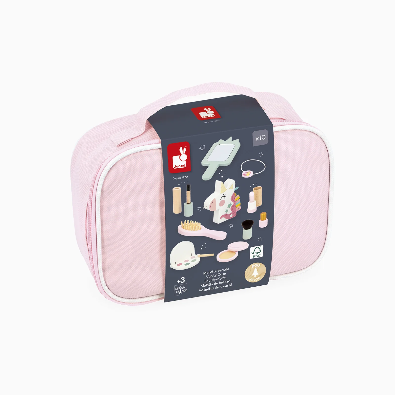 Janod Unicorn Vanity Suitcase - Image 5
