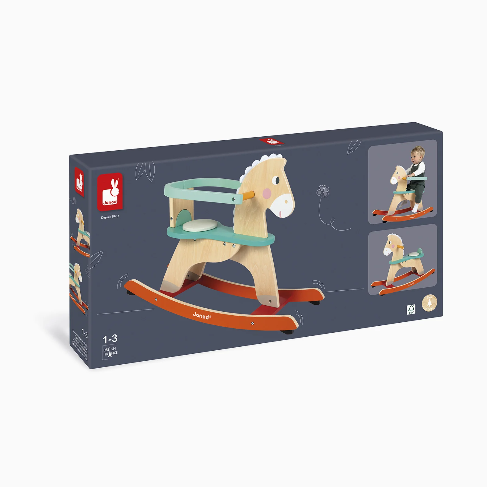 Janod Zigolos Colourful Rocking Horse - Image 6
