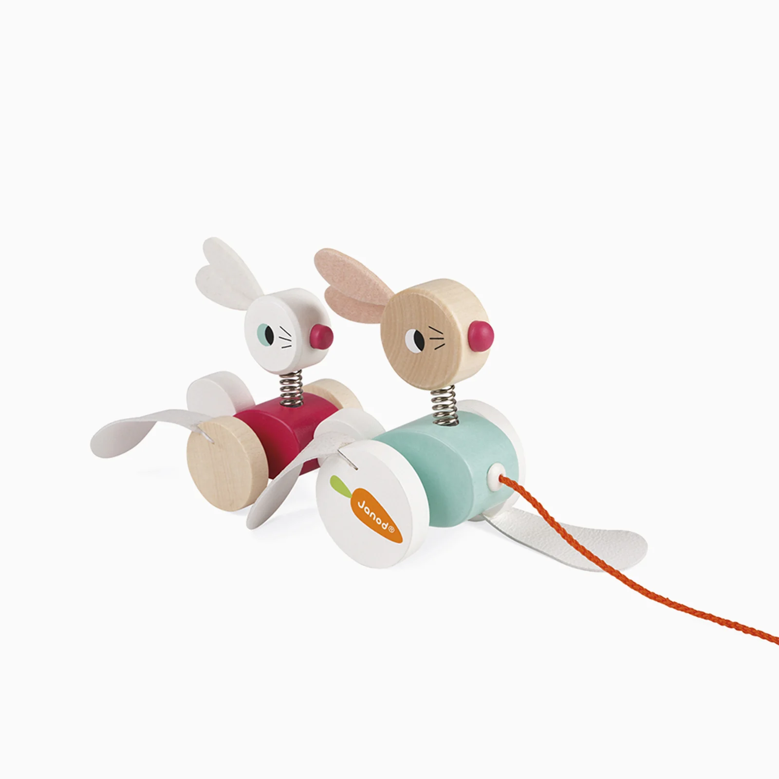 Janod Zigolos Pull-along - Rabbits - Image 4