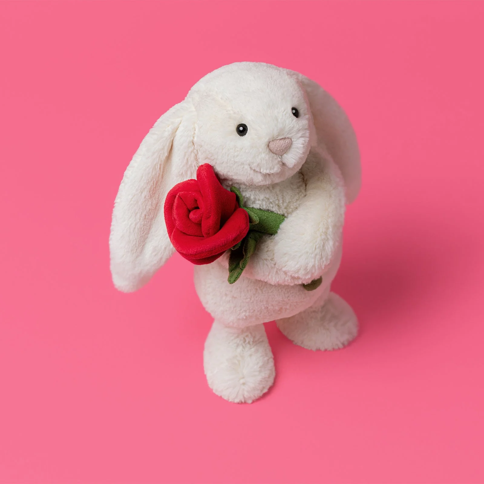 Jellycat Cream Bunny with Rose