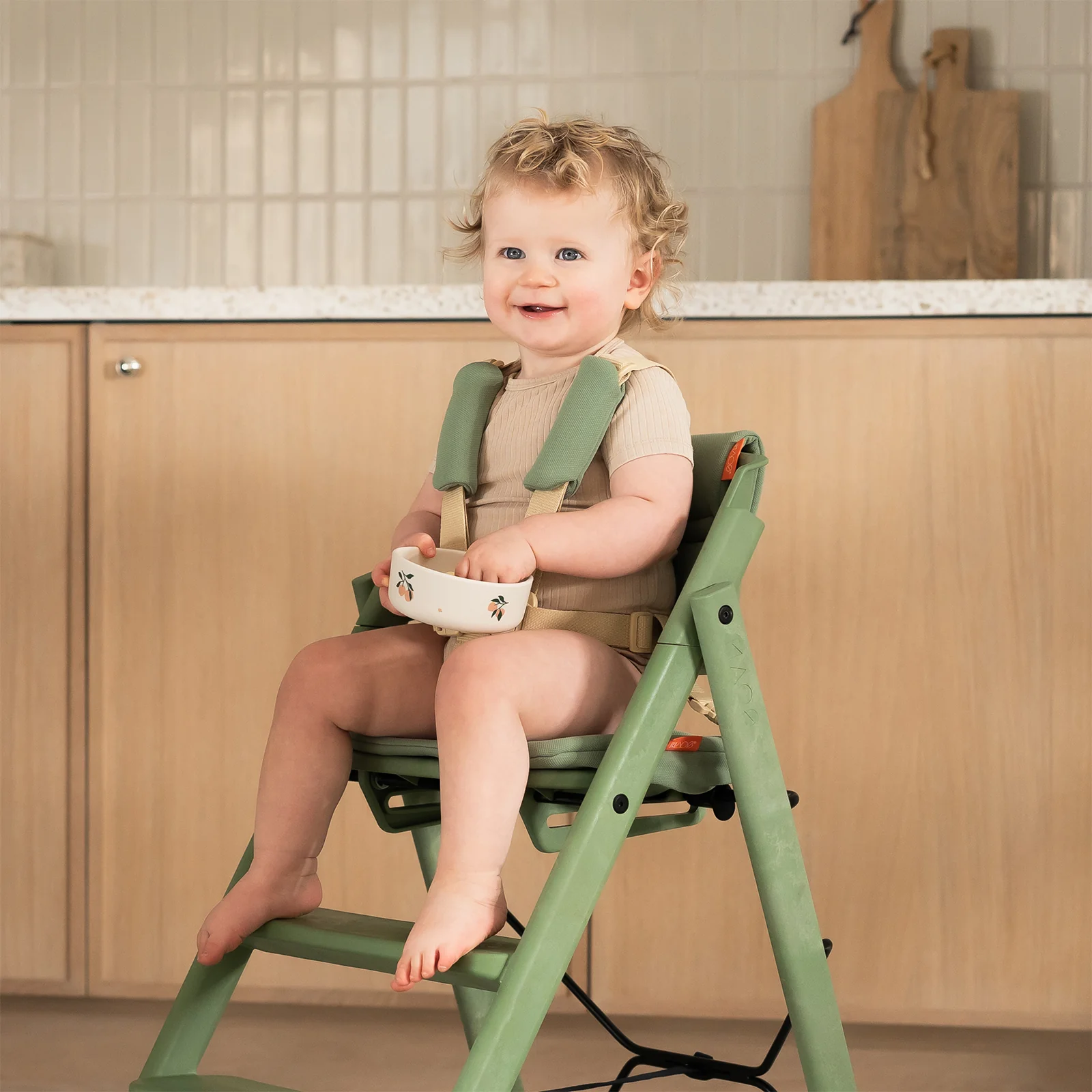 KAOS Klapp Jr. Harness & Cushion Set - Mineral Green - Image 2