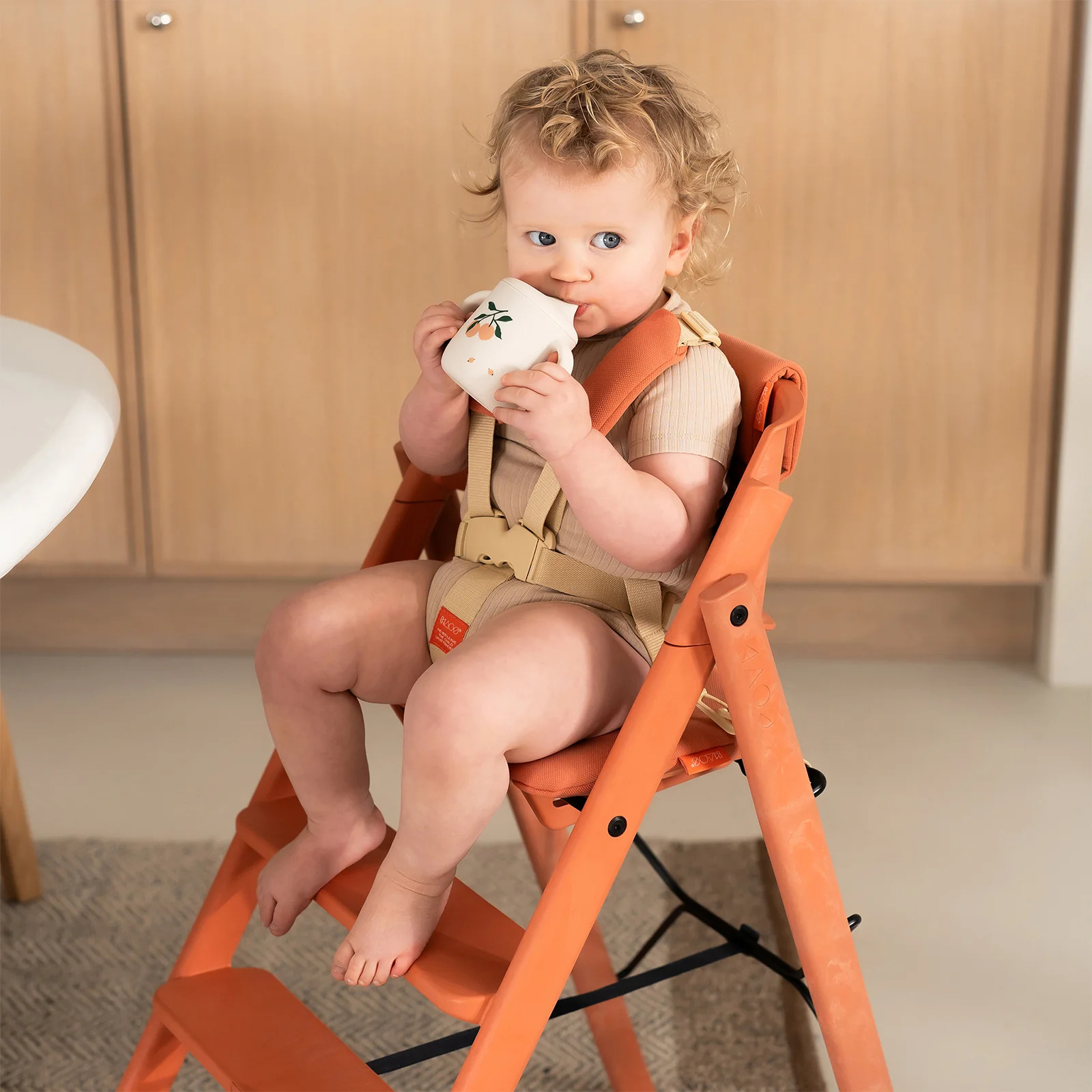 KAOS Klapp Jr. Harness & Cushion Set - Terracotta Pink - Image 2