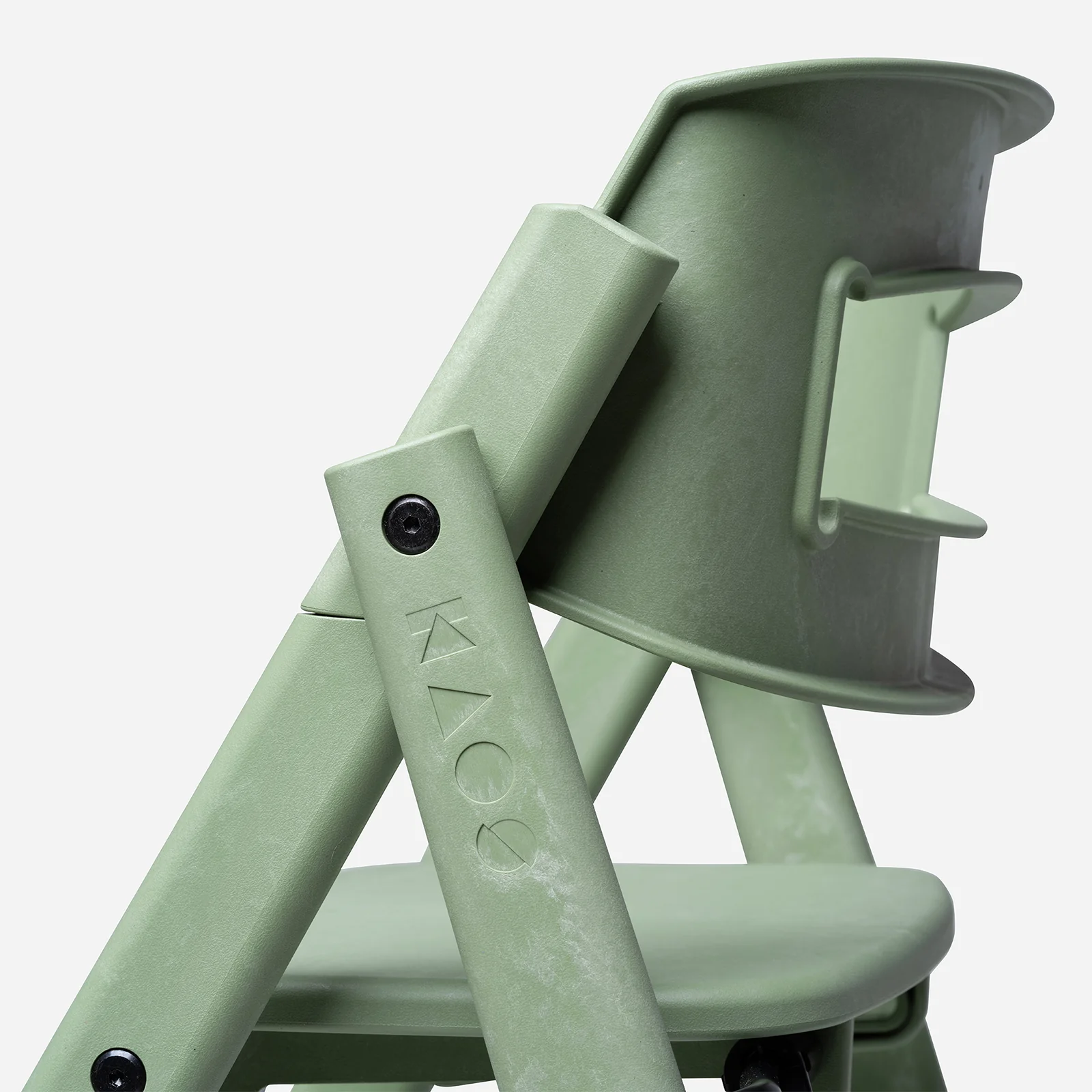 KAOS Klapp Recycled High Chair - Mineral Green - Image 6