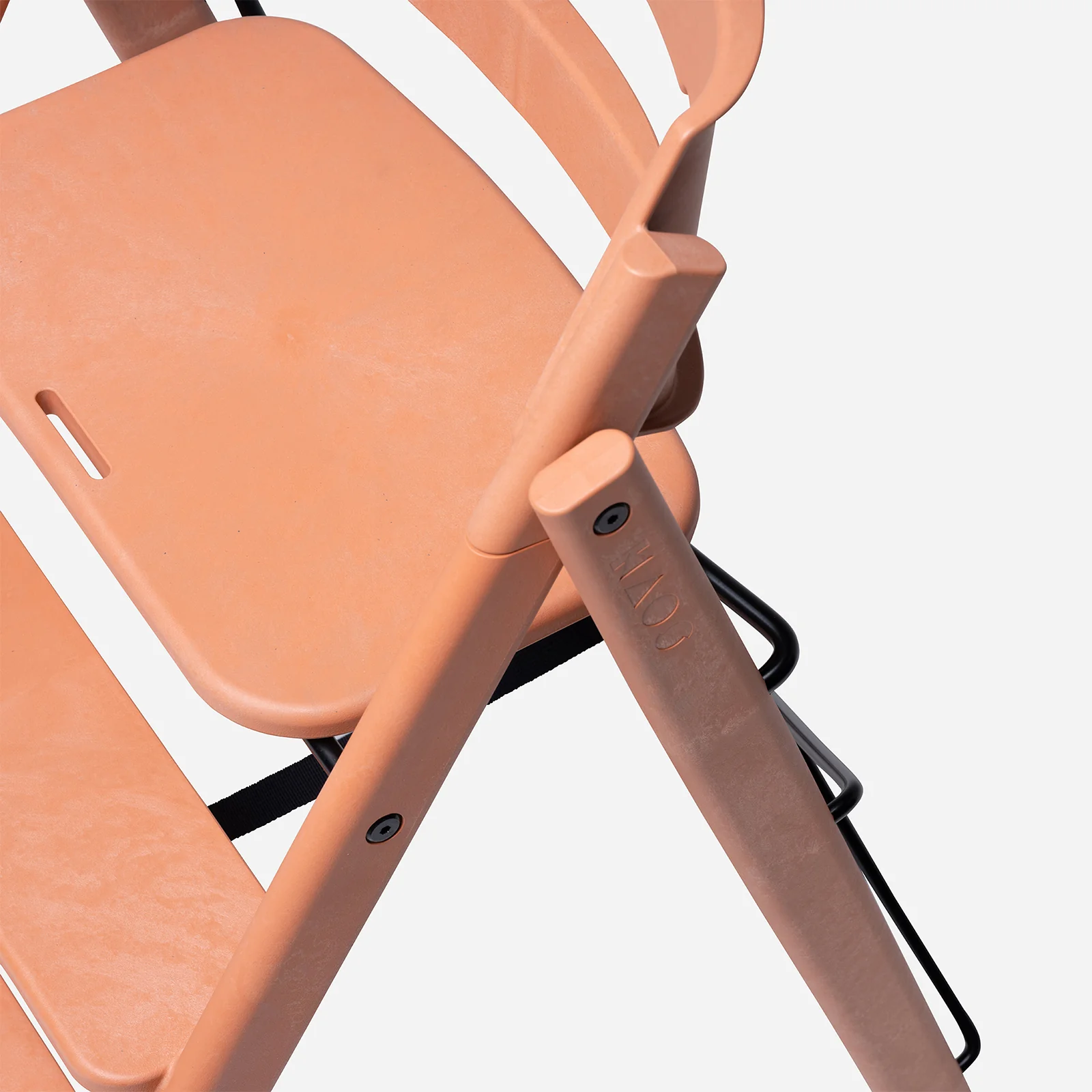 KAOS Klapp Recycled High Chair - Terracotta Pink - Image 5