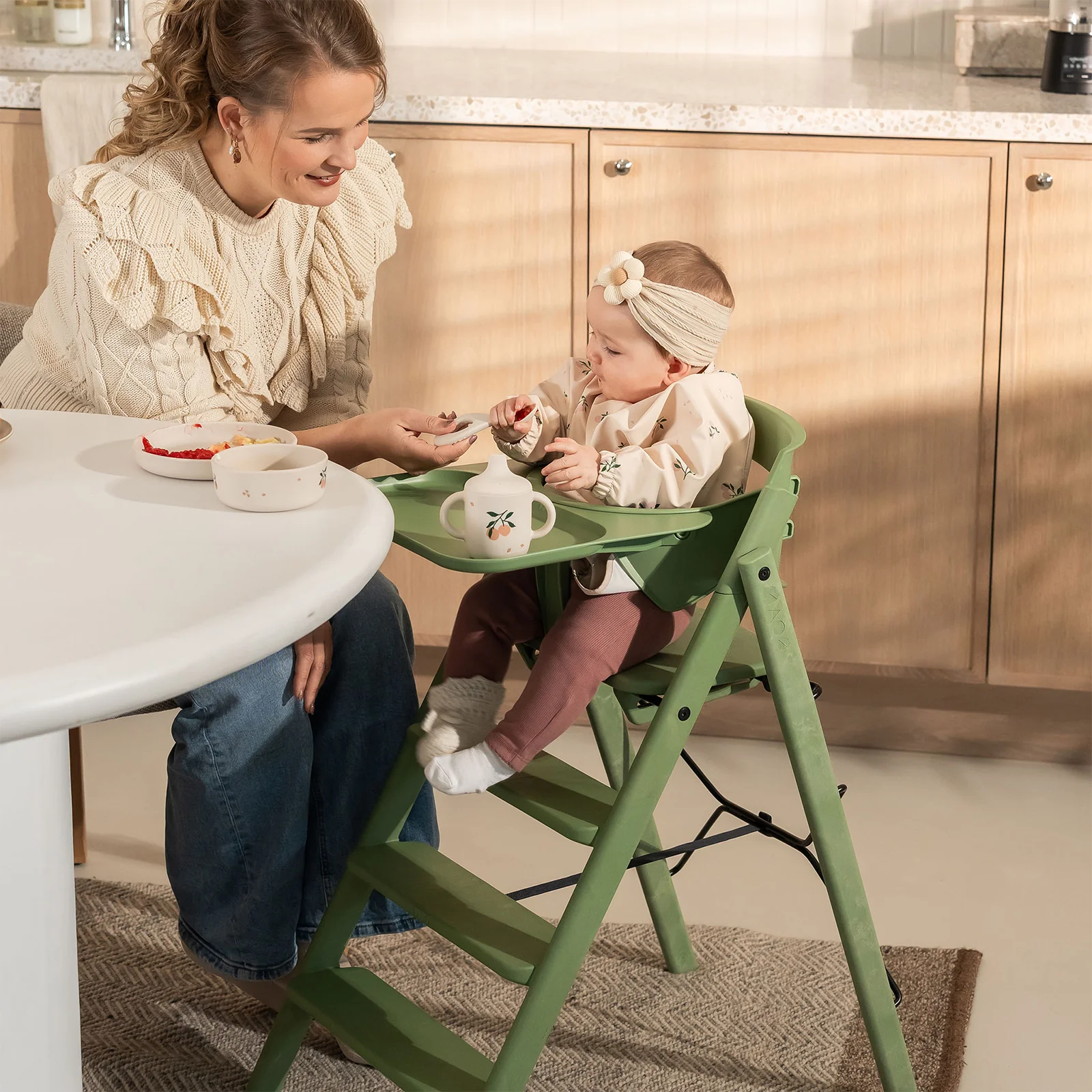 KAOS Klapp Safety Rail & Tray - Mineral Green - Image 5