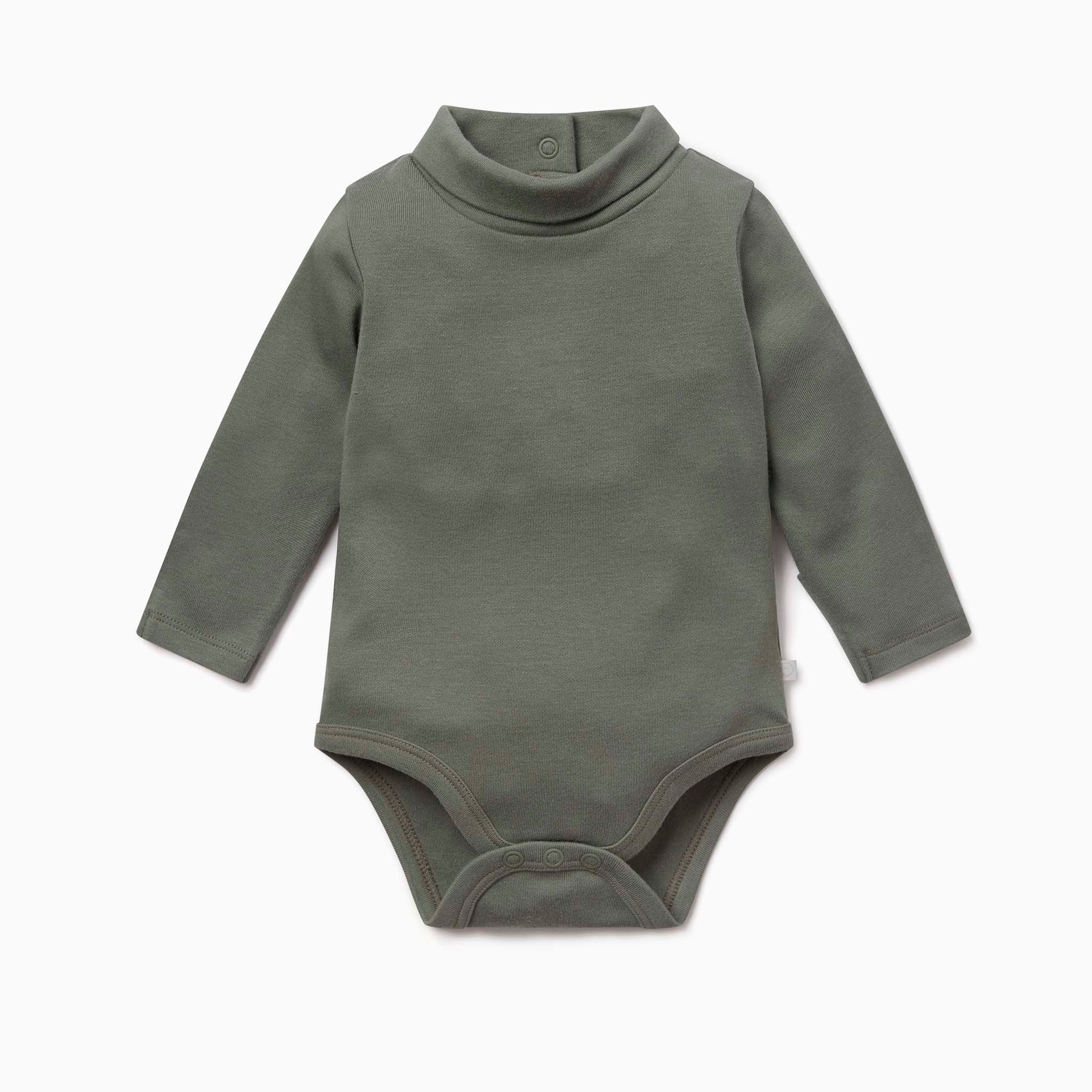 Khaki Cloud Roll Neck Bodysuit 2 Pack - Image 2