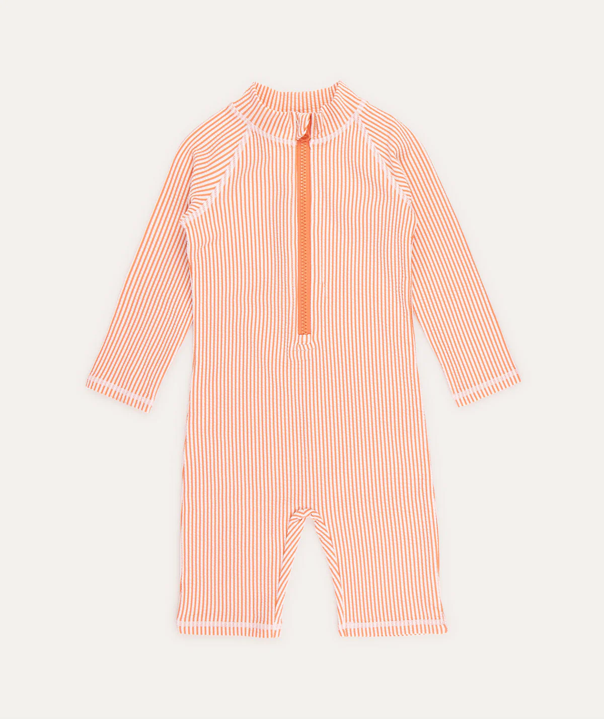 KIDLY by MORI 3/4 Sleeve Seersucker Sunsuit - Image 6