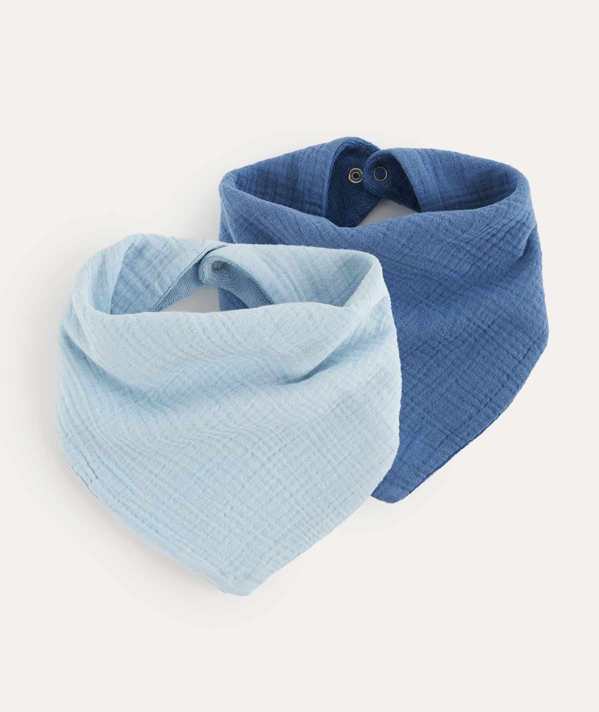 KIDLY by MORI Bandana Double Layer Bib 2-Pack