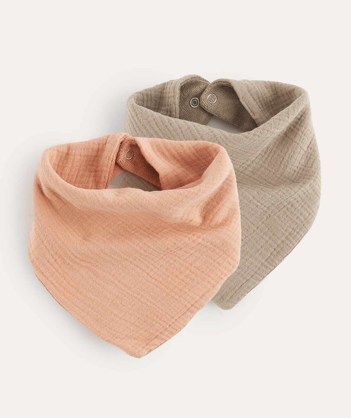 KIDLY by MORI Bandana Double Layer Bib 2-Pack - Image 5