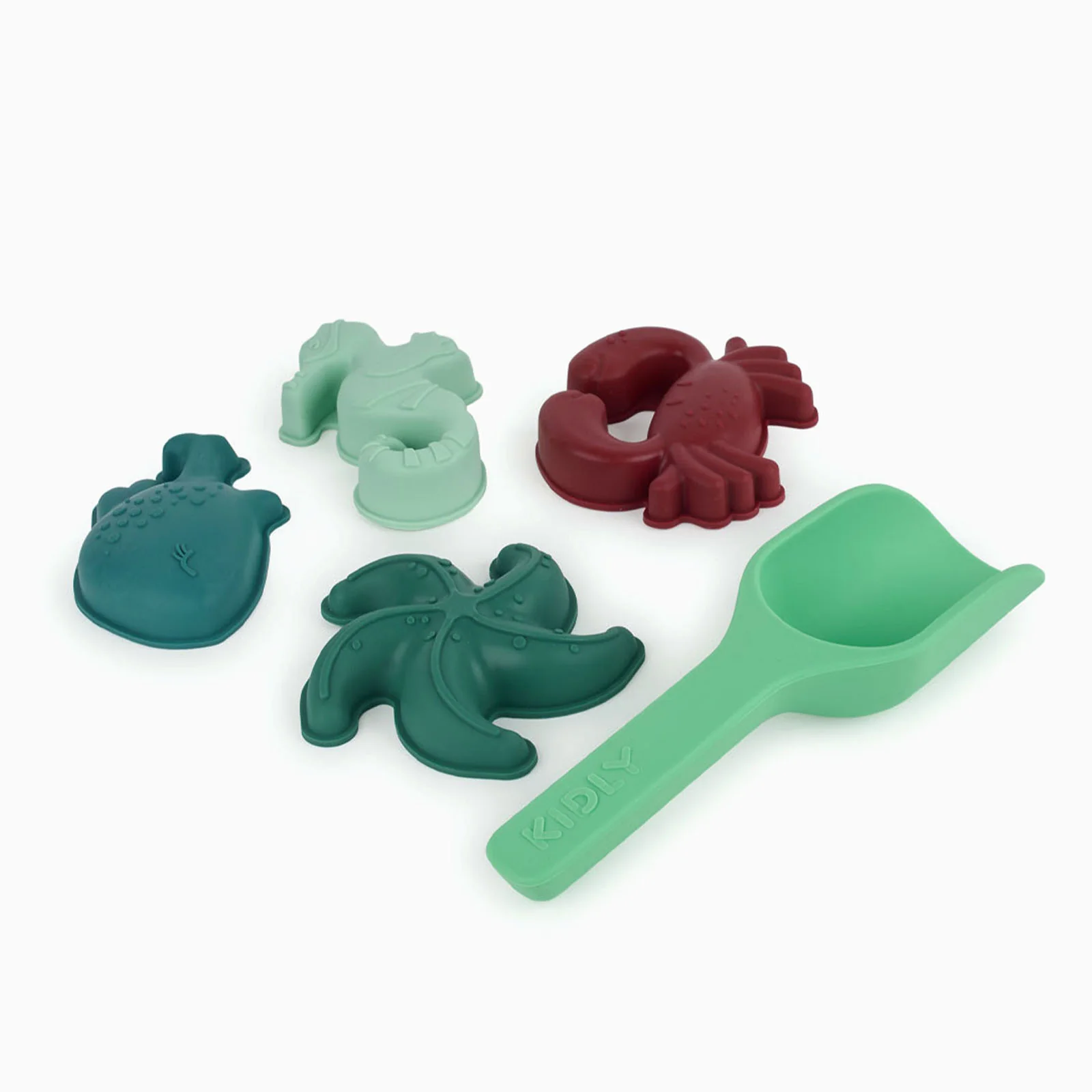 KIDLY by MORI Bucket, Spade & Sand Mold Set - Green - Image 4