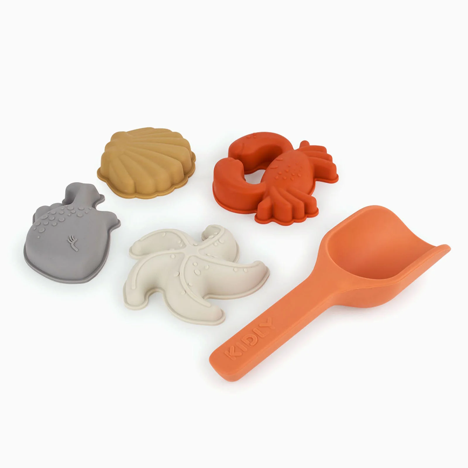 KIDLY by MORI Bucket, Spade & Sand Mold Set - Orange - Image 4