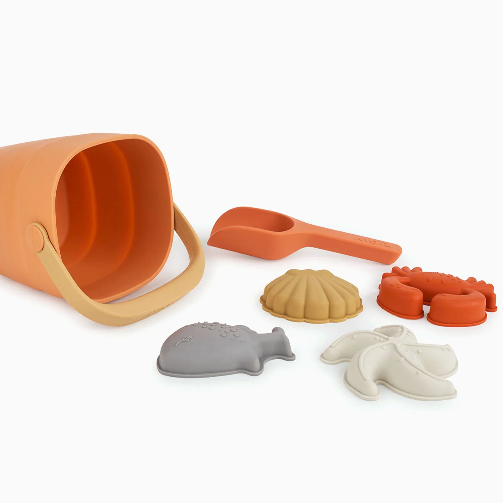 KIDLY by MORI Bucket, Spade & Sand Mold Set - Orange - Image 7
