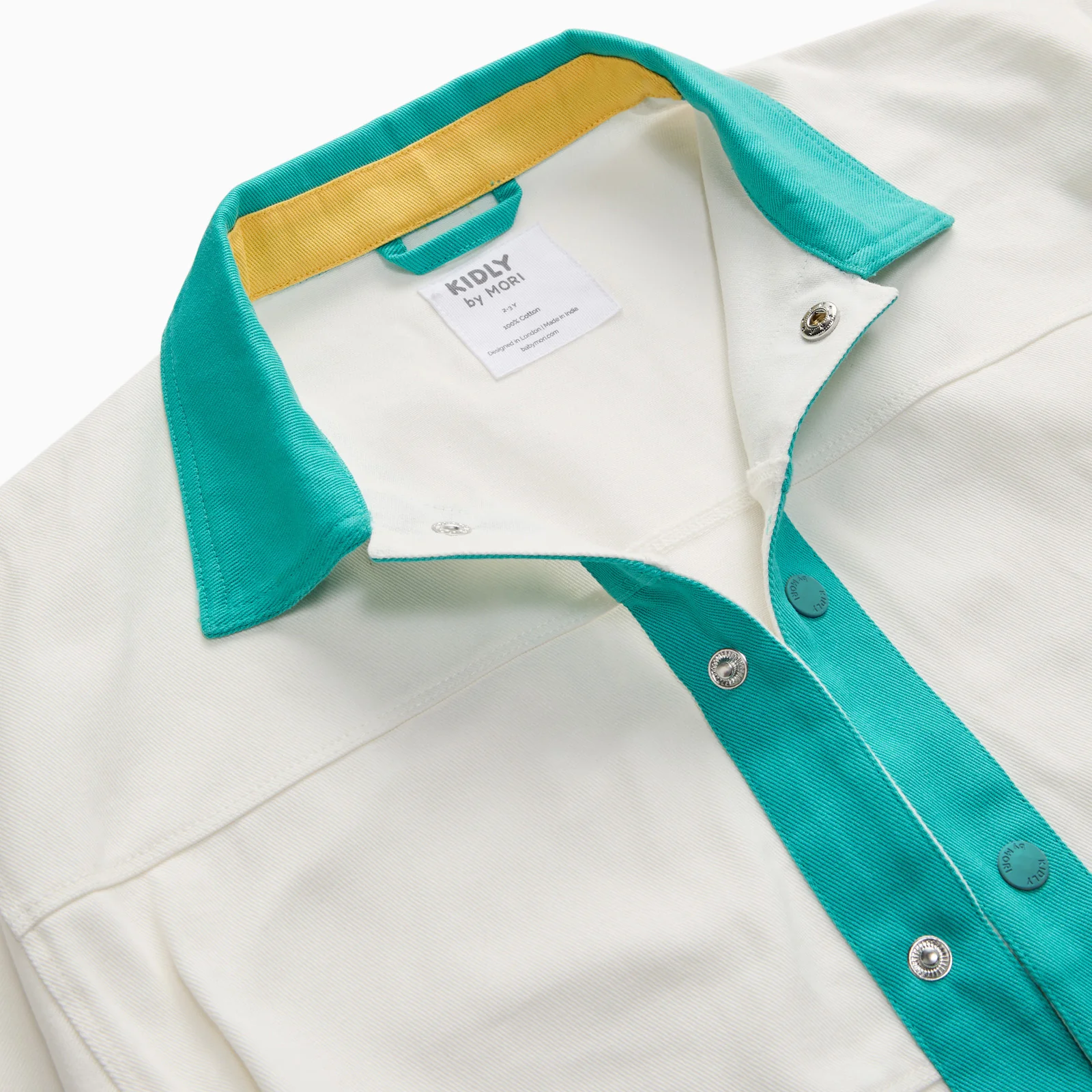 KIDLY by MORI Colourblock Cotton Jacket - Image 3