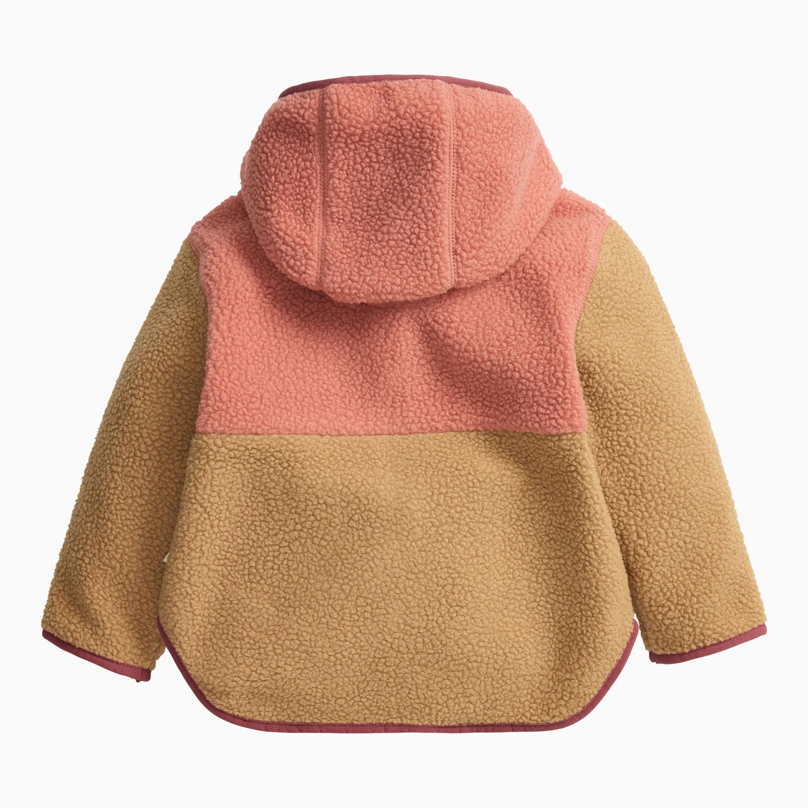 KIDLY by MORI Colourblock Sherpa Zip Through - Image 4