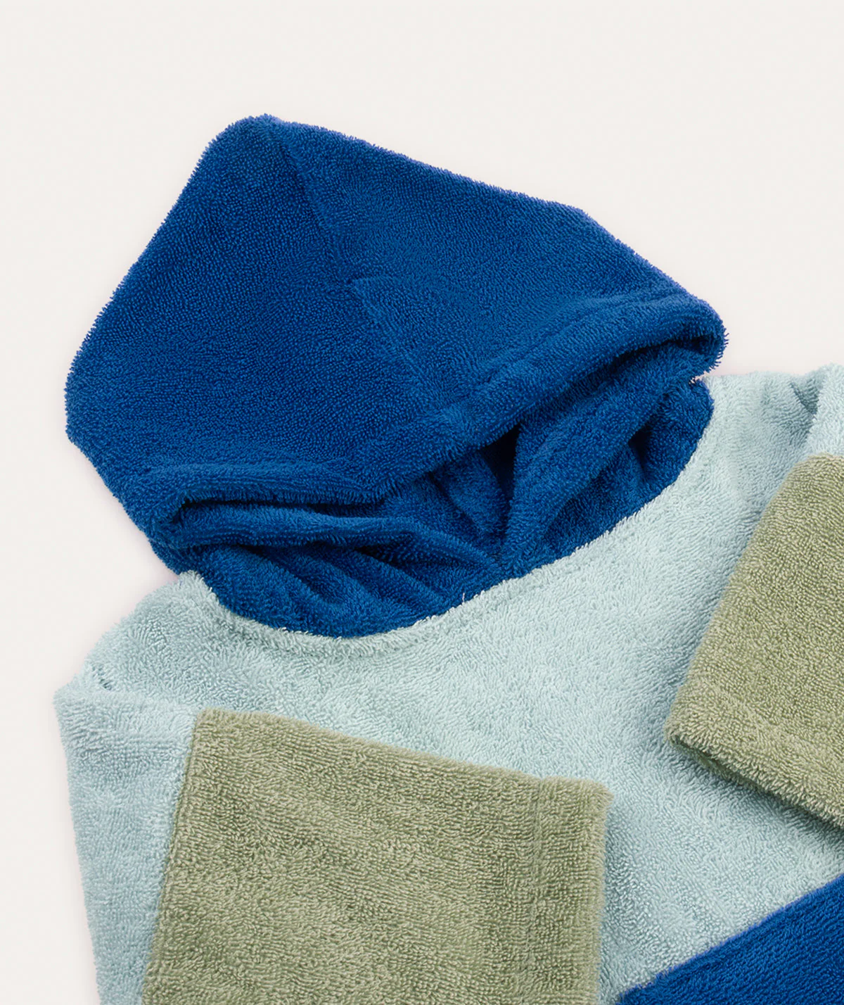 KIDLY by MORI Colourblock Towelling Poncho - Image 2