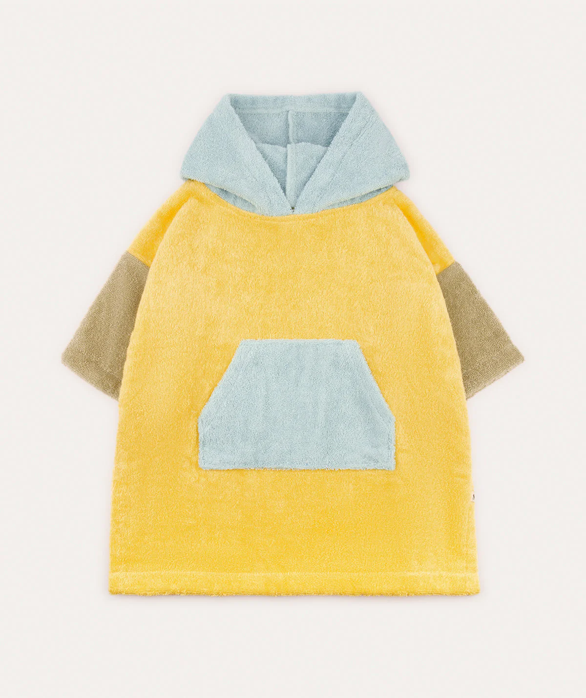KIDLY by MORI Colourblock Towelling Poncho - Image 3