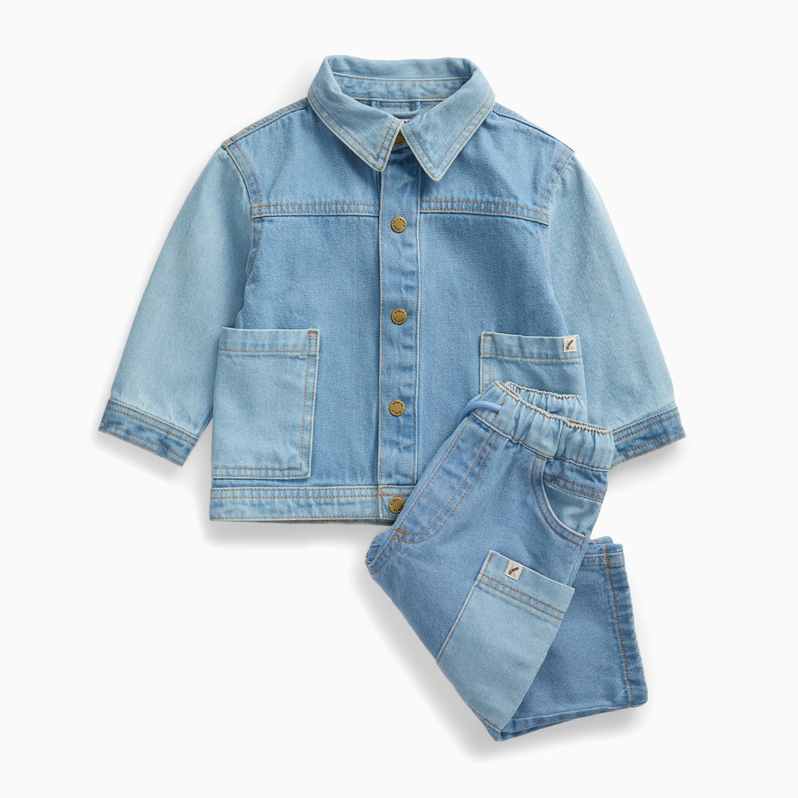 KIDLY by MORI Denim Jacket & Jeans Outfit - Image 2