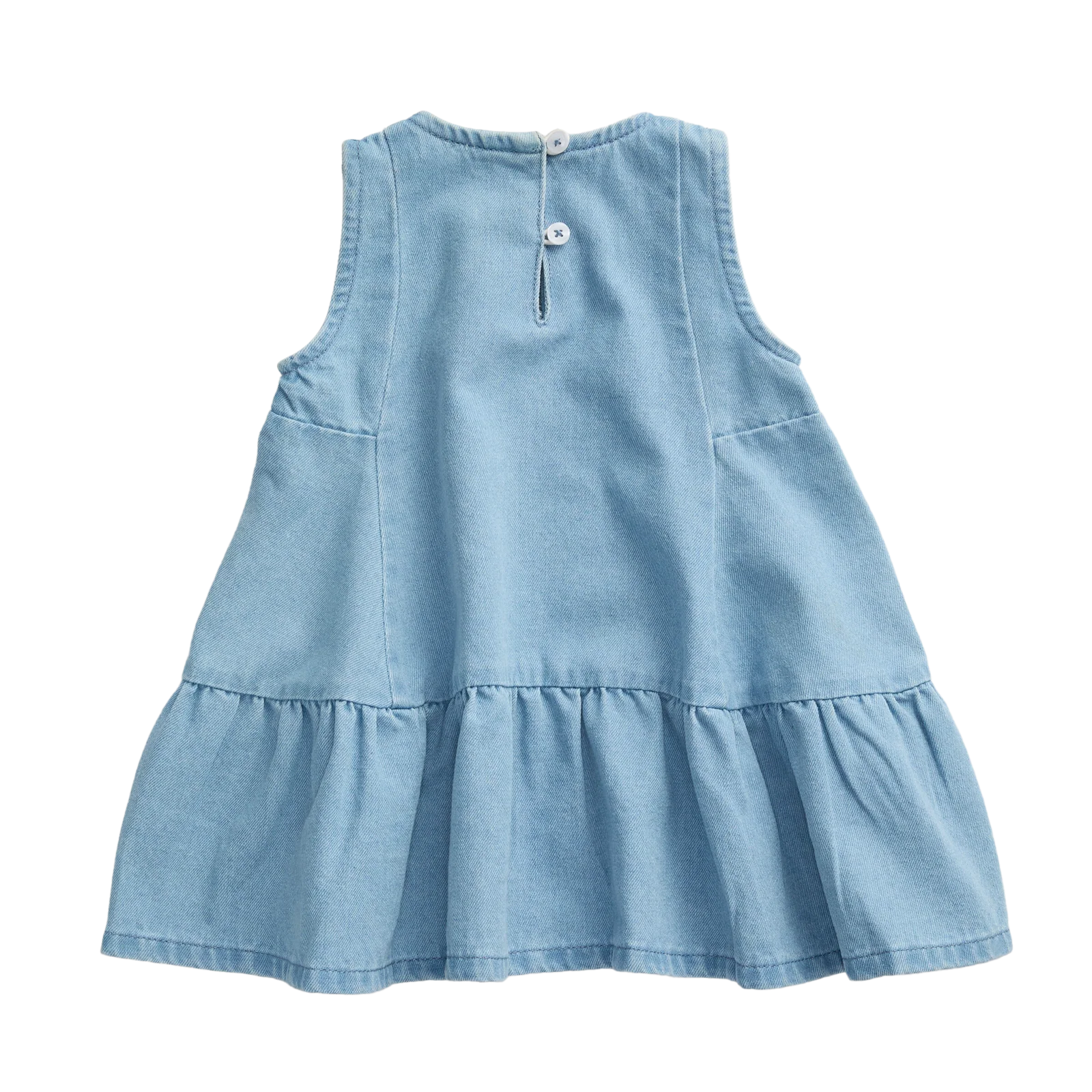 KIDLY by MORI Light Denim Dress - Image 4