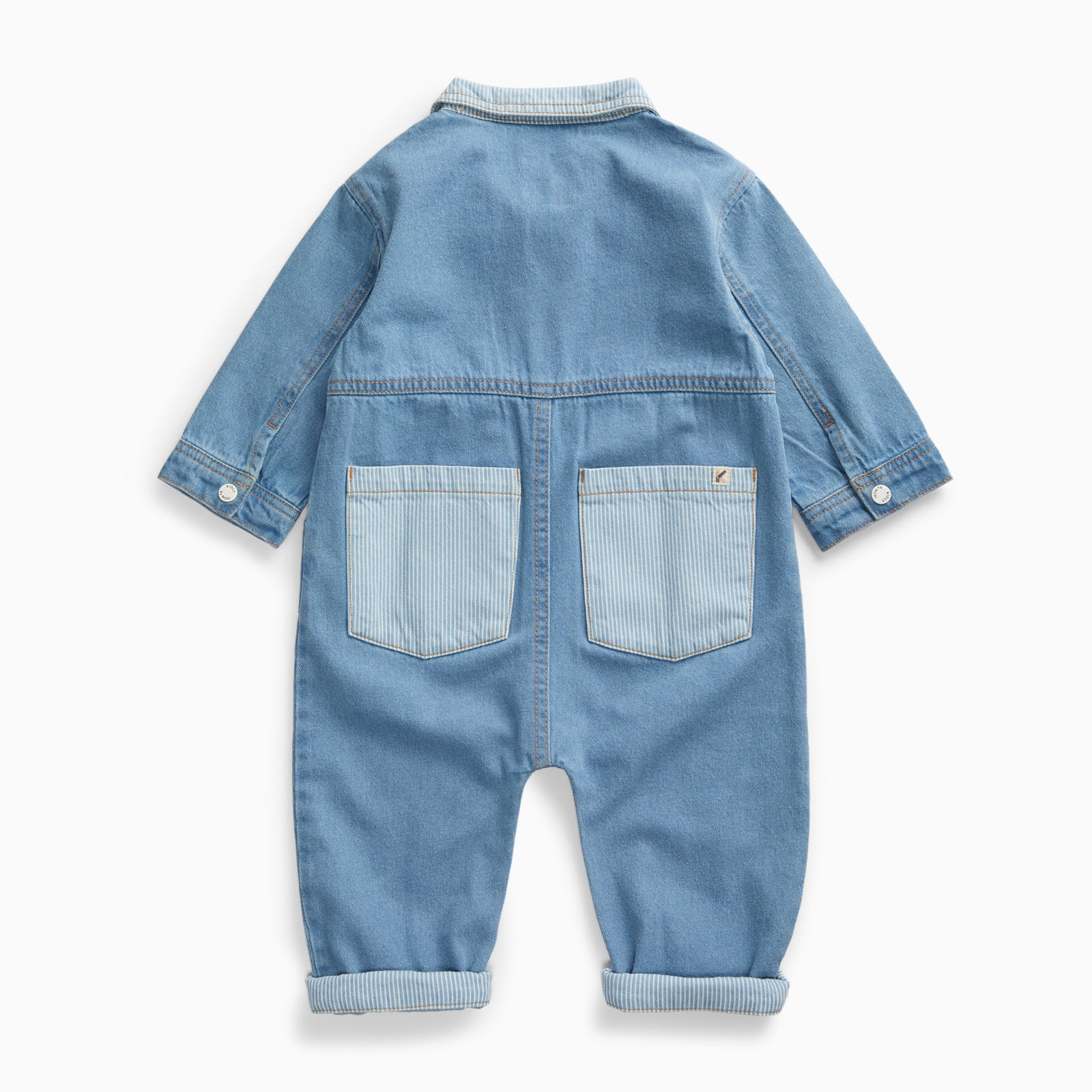 KIDLY by MORI Light Denim Jumpsuit - Image 4